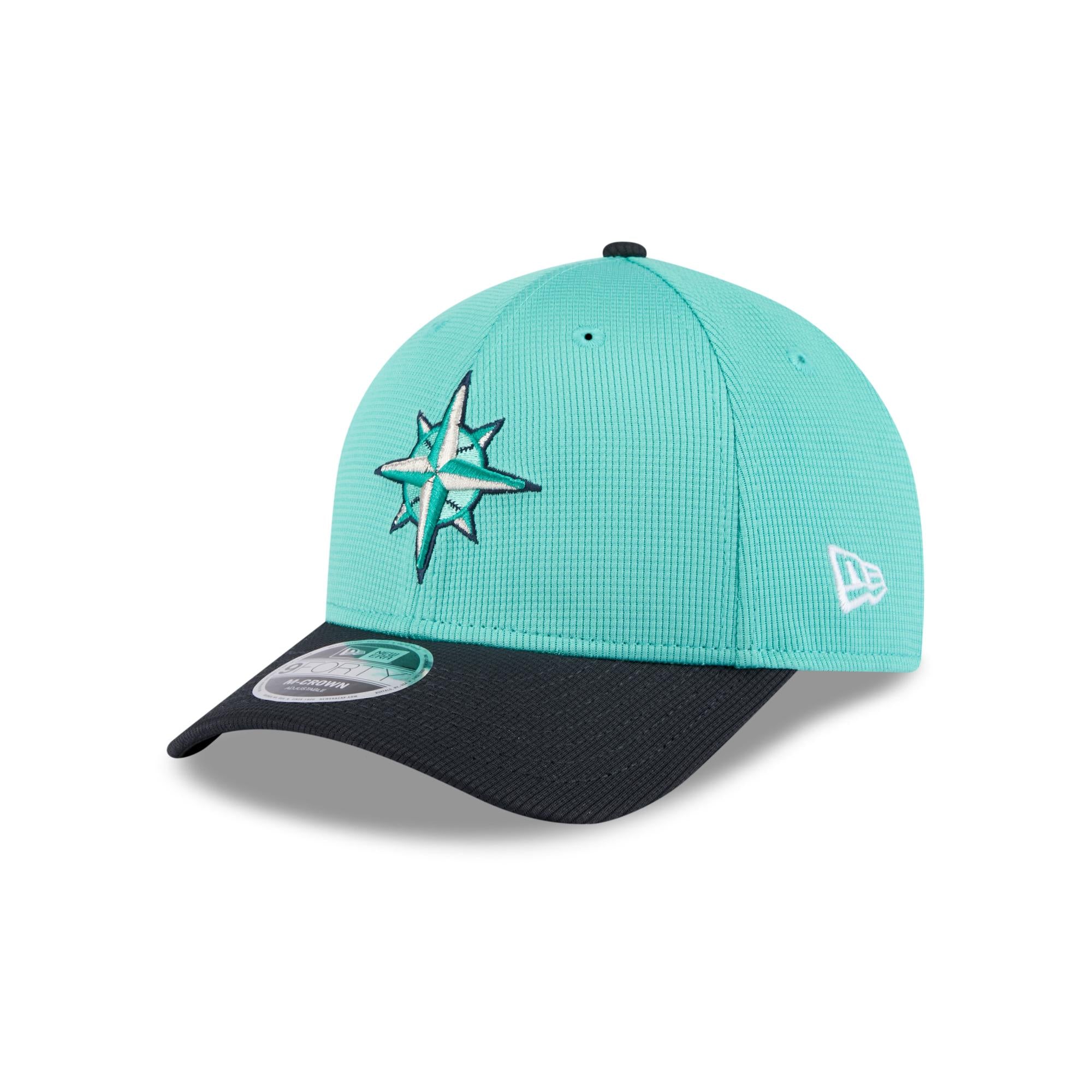 Seattle Mariners New Era MLB 2025 Spring Training 9FORTY M-Crown Snapback Cap Türkis - STADIUMDREAMS