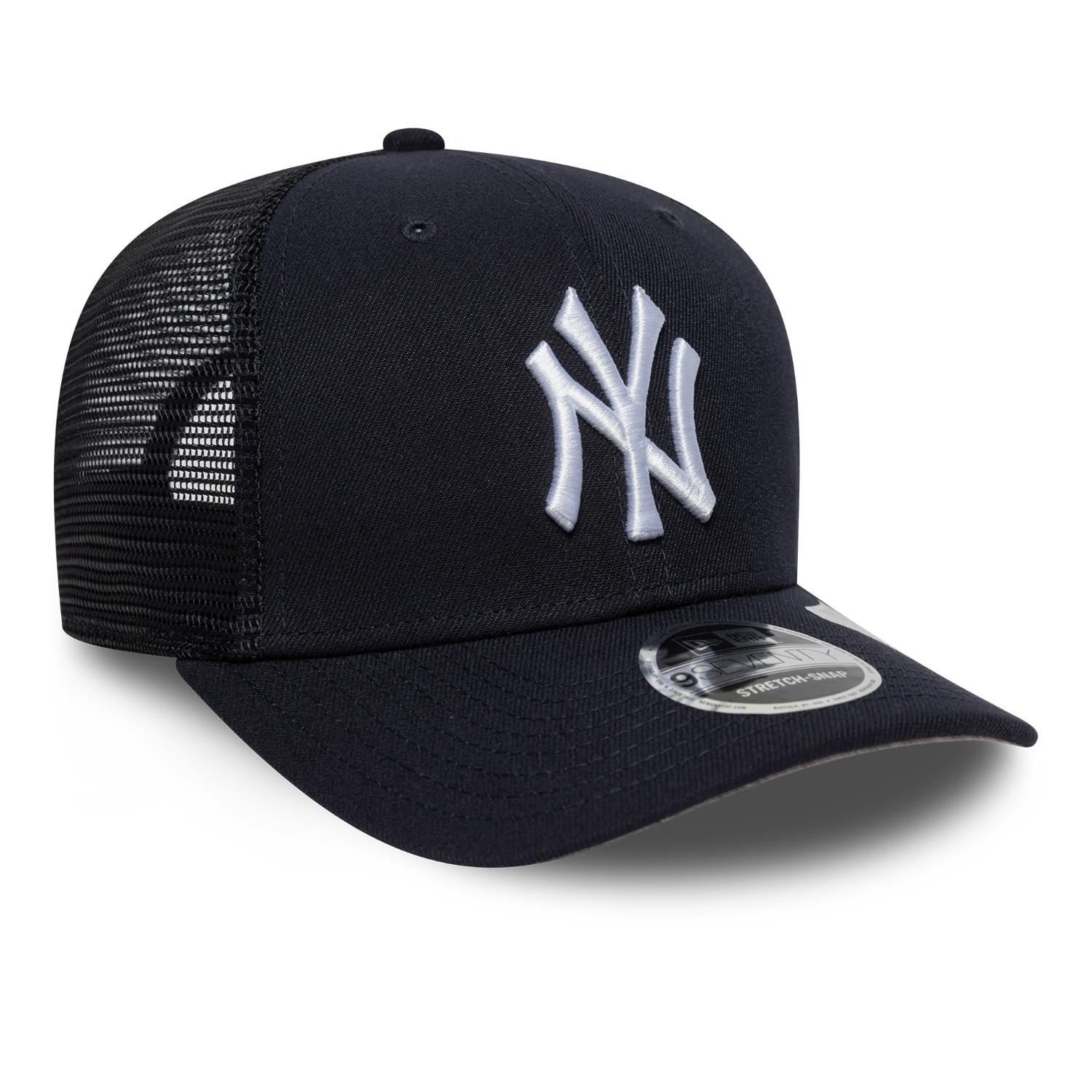 New York Yankees New Era OTC 9SEVENTY Trucker Stretch Snap MLB Cap Navy - STADIUMDREAMS
