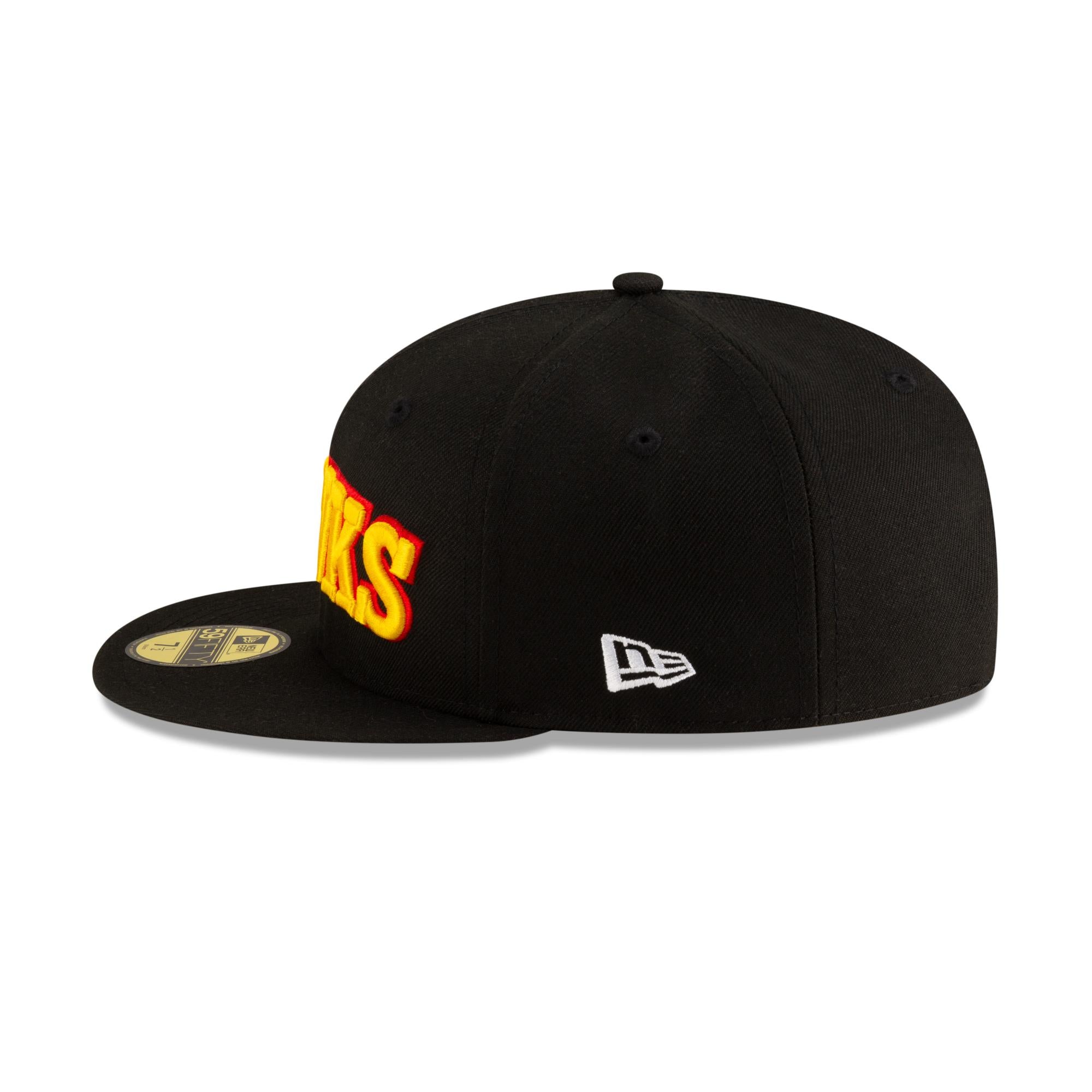 Atlanta Hawks New Era NBA 2024 Statement Edition 59FIFTY Cap Schwarz - STADIUMDREAMS