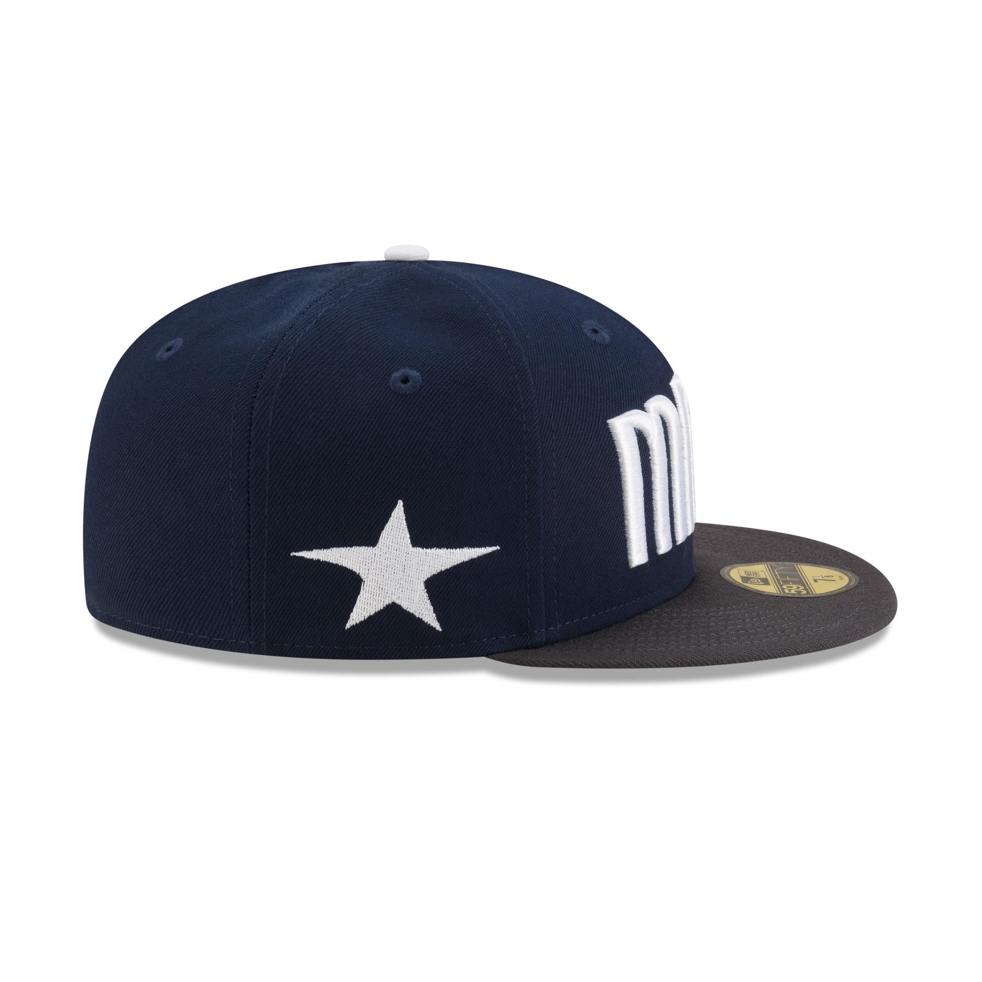 Dallas Mavericks New Era NBA 2024 Statement Edition 59FIFTY Cap Navy - STADIUMDREAMS