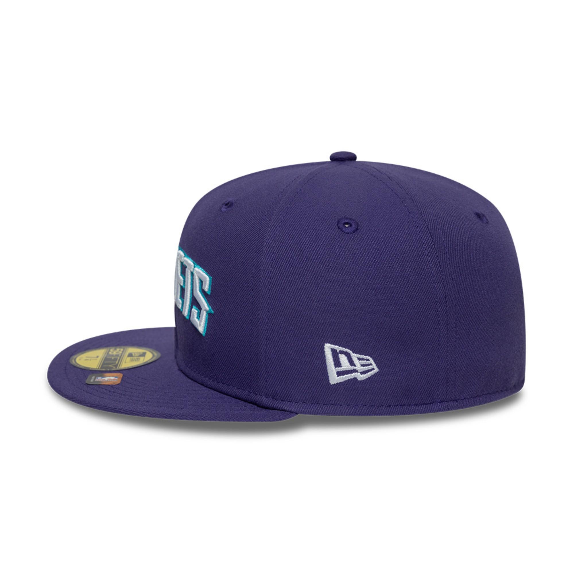 Charlotte Hornets New Era NBA 2024 Statement Edition 59FIFTY Cap Lila - STADIUMDREAMS