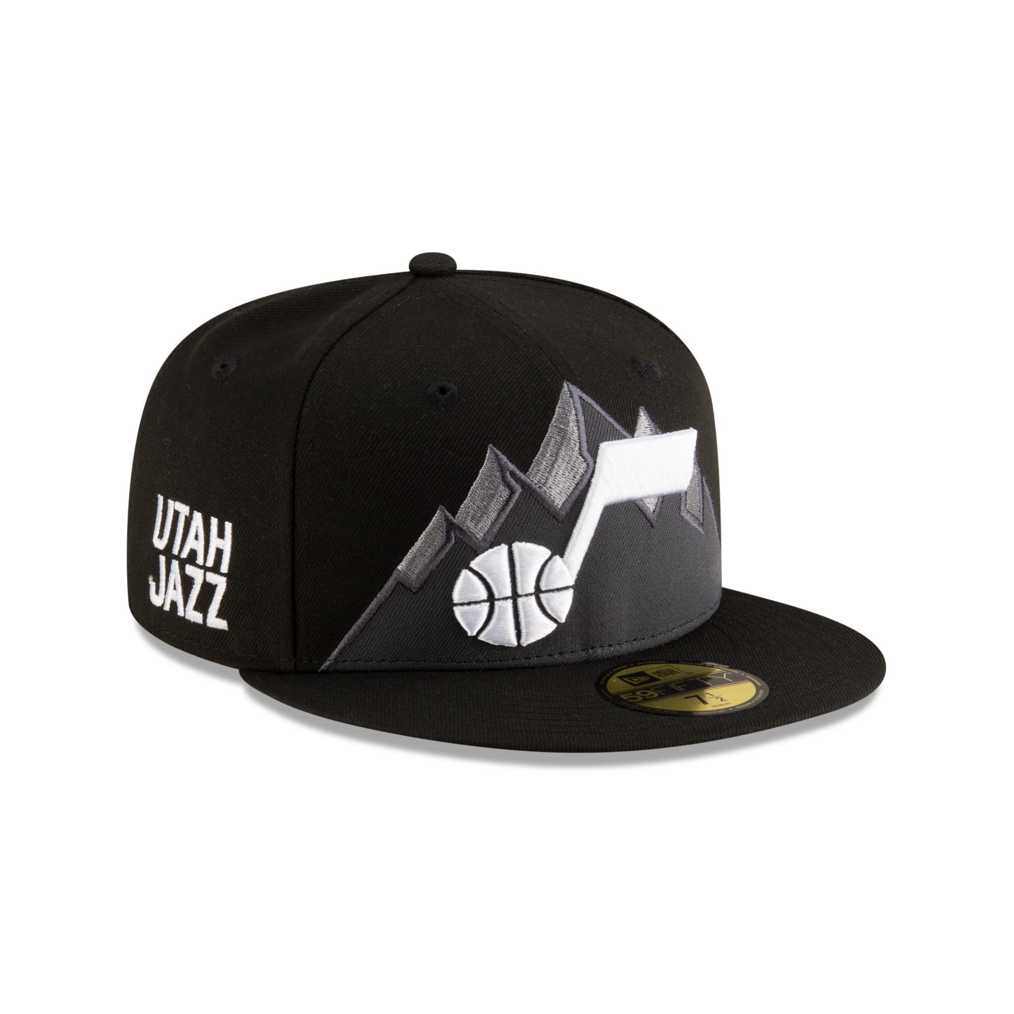 Utah Jazz New Era NBA 2024 Statement Edition 59FIFTY Cap Schwarz - STADIUMDREAMS
