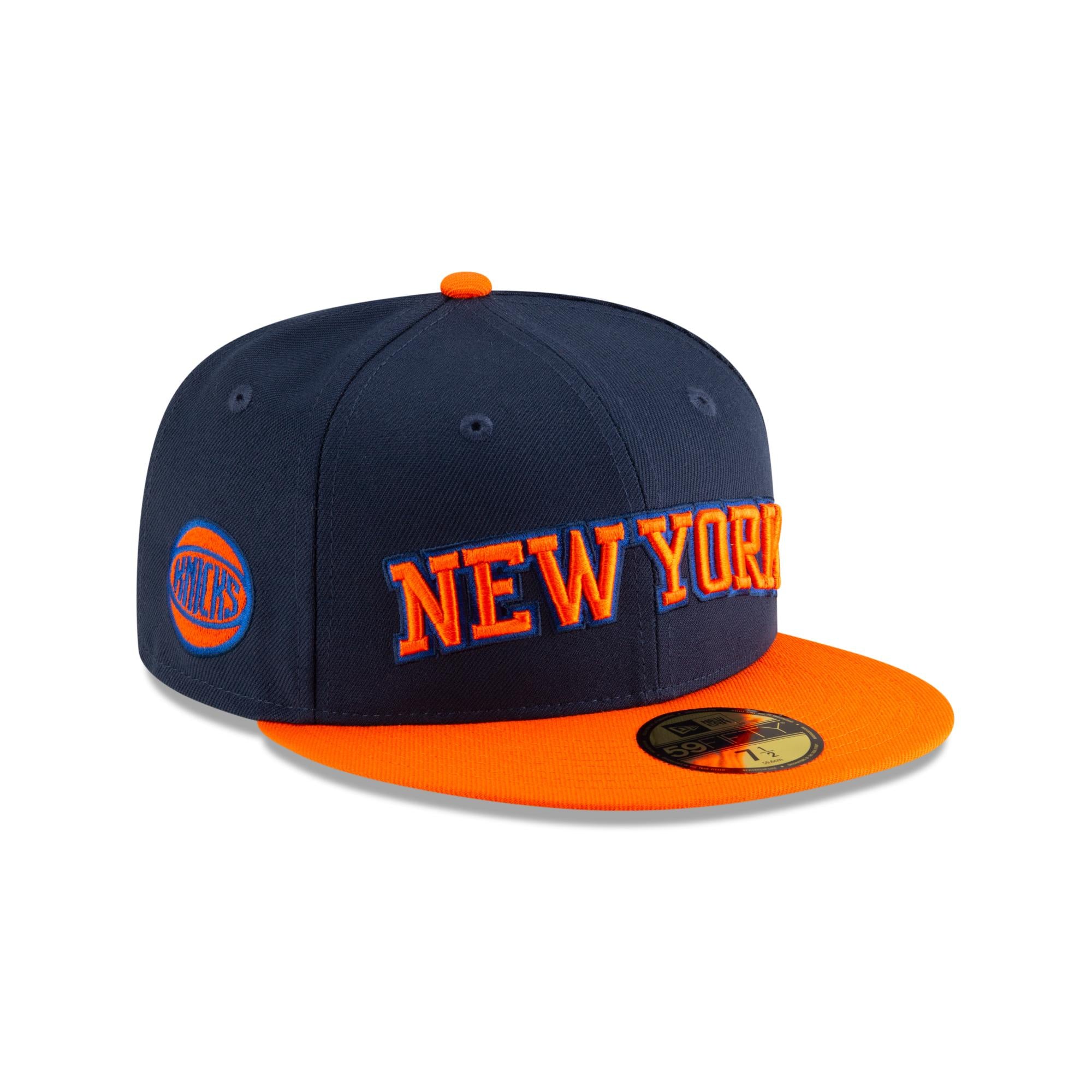 New York Knicks New Era NBA 2024 Statement Edition 59FIFTY Cap Navy - STADIUMDREAMS