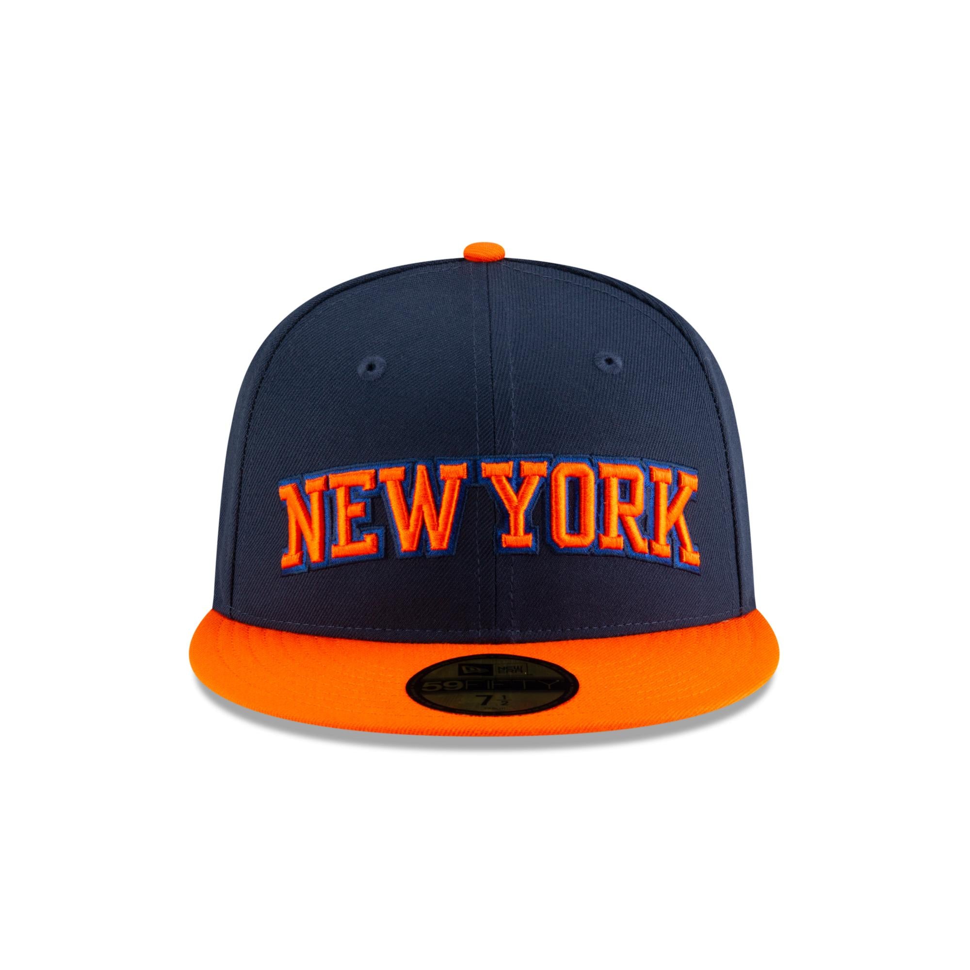 New York Knicks New Era NBA 2024 Statement Edition 59FIFTY Cap Navy - STADIUMDREAMS