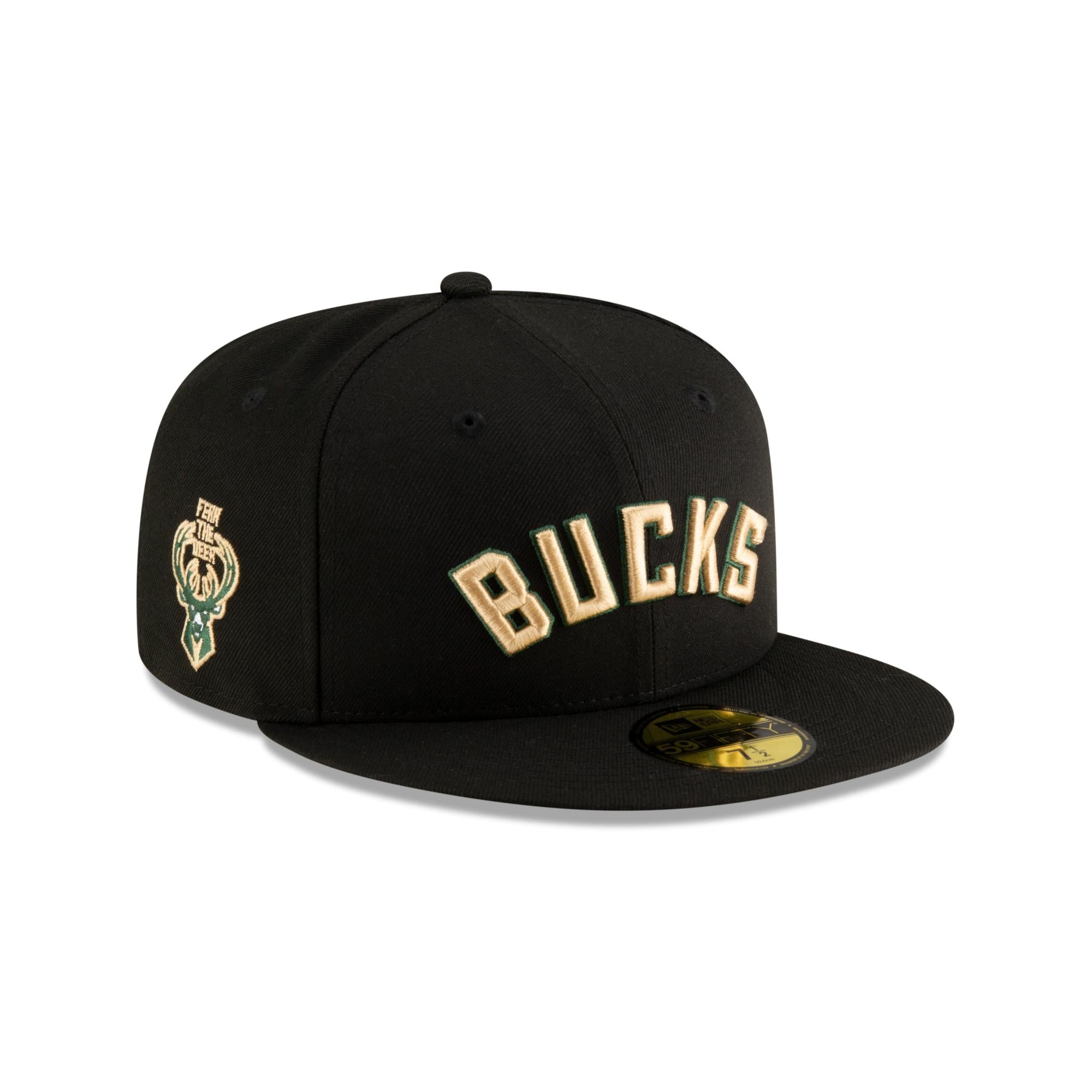 Milwaukee Bucks New Era NBA 2024 Statement Edition 59FIFTY Cap Schwarz - STADIUMDREAMS