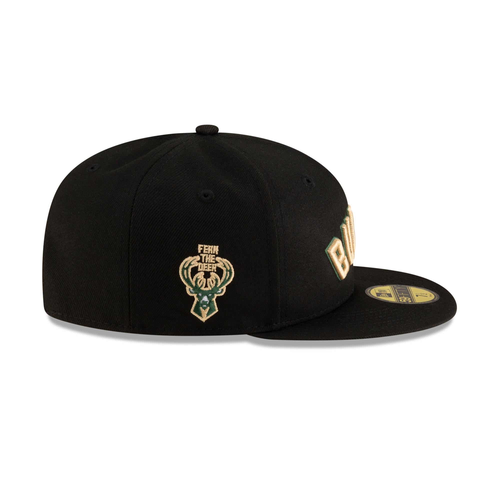 Milwaukee Bucks New Era NBA 2024 Statement Edition 59FIFTY Cap Schwarz - STADIUMDREAMS