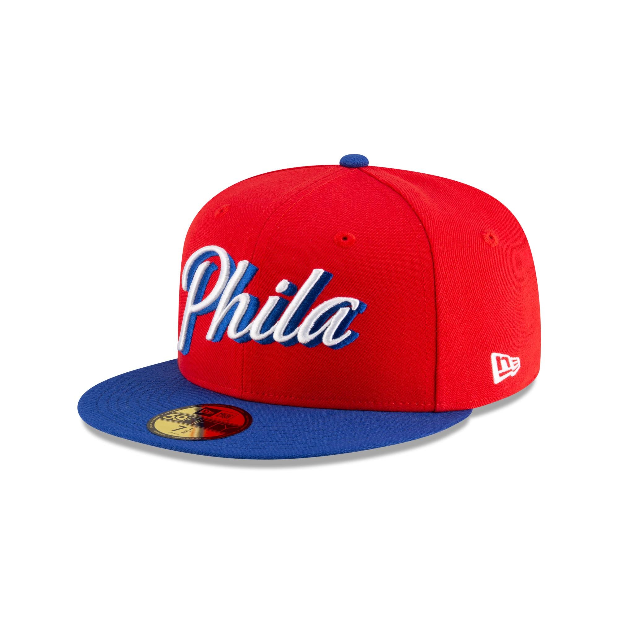 Philadelphia 76ers New Era NBA 2024 Statement Edition 59FIFTY Cap Rot - STADIUMDREAMS