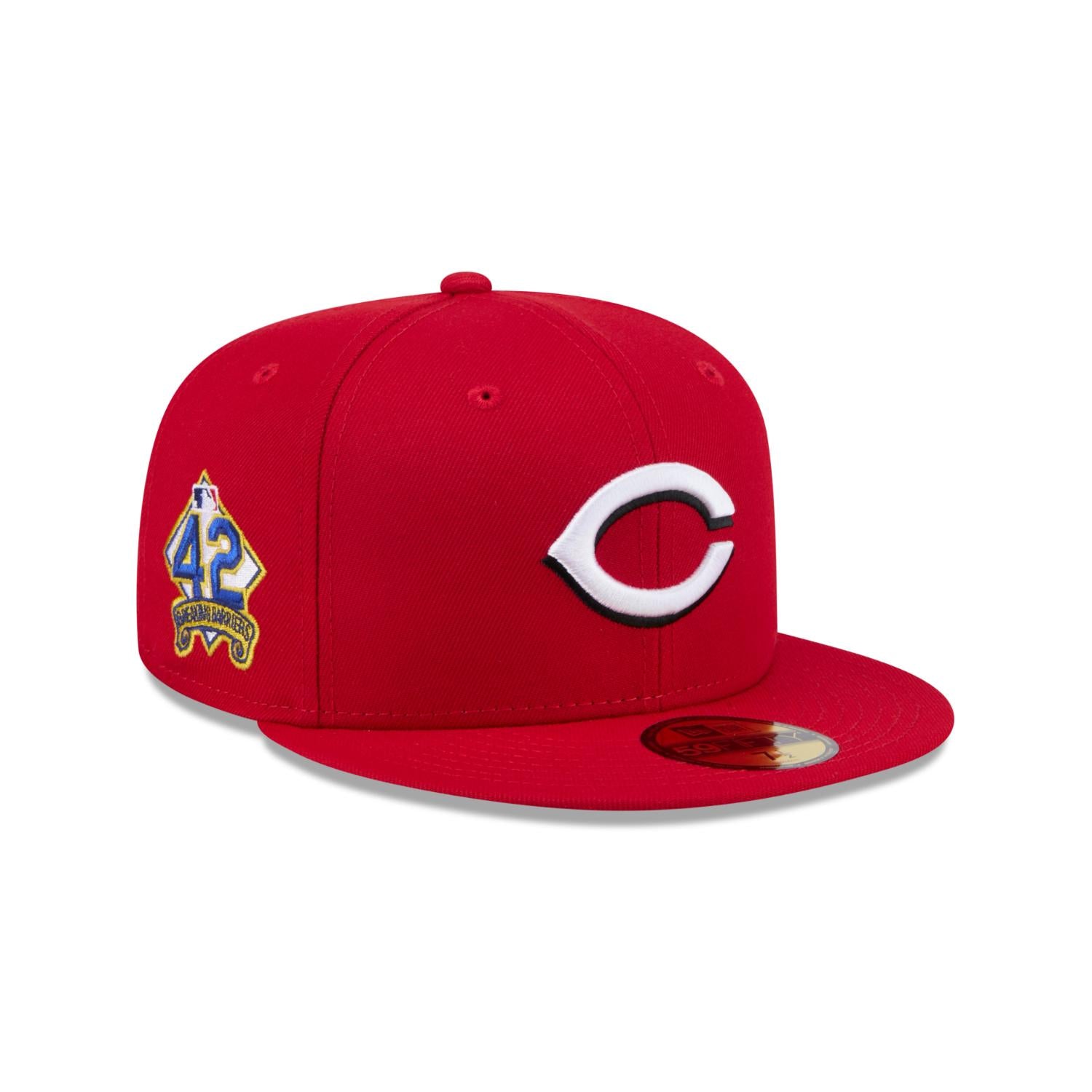 Cincinnati Reds 2025 Jackie Robinson Day New Era 59FIFTY Fitted MLB Cap Rot - STADIUMDREAMS