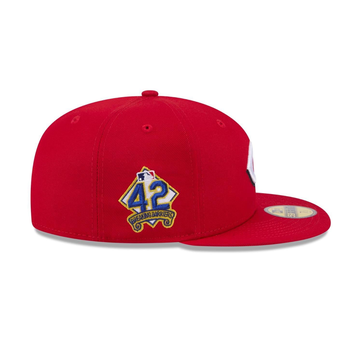 Cincinnati Reds 2025 Jackie Robinson Day New Era 59FIFTY Fitted MLB Cap Rot - STADIUMDREAMS