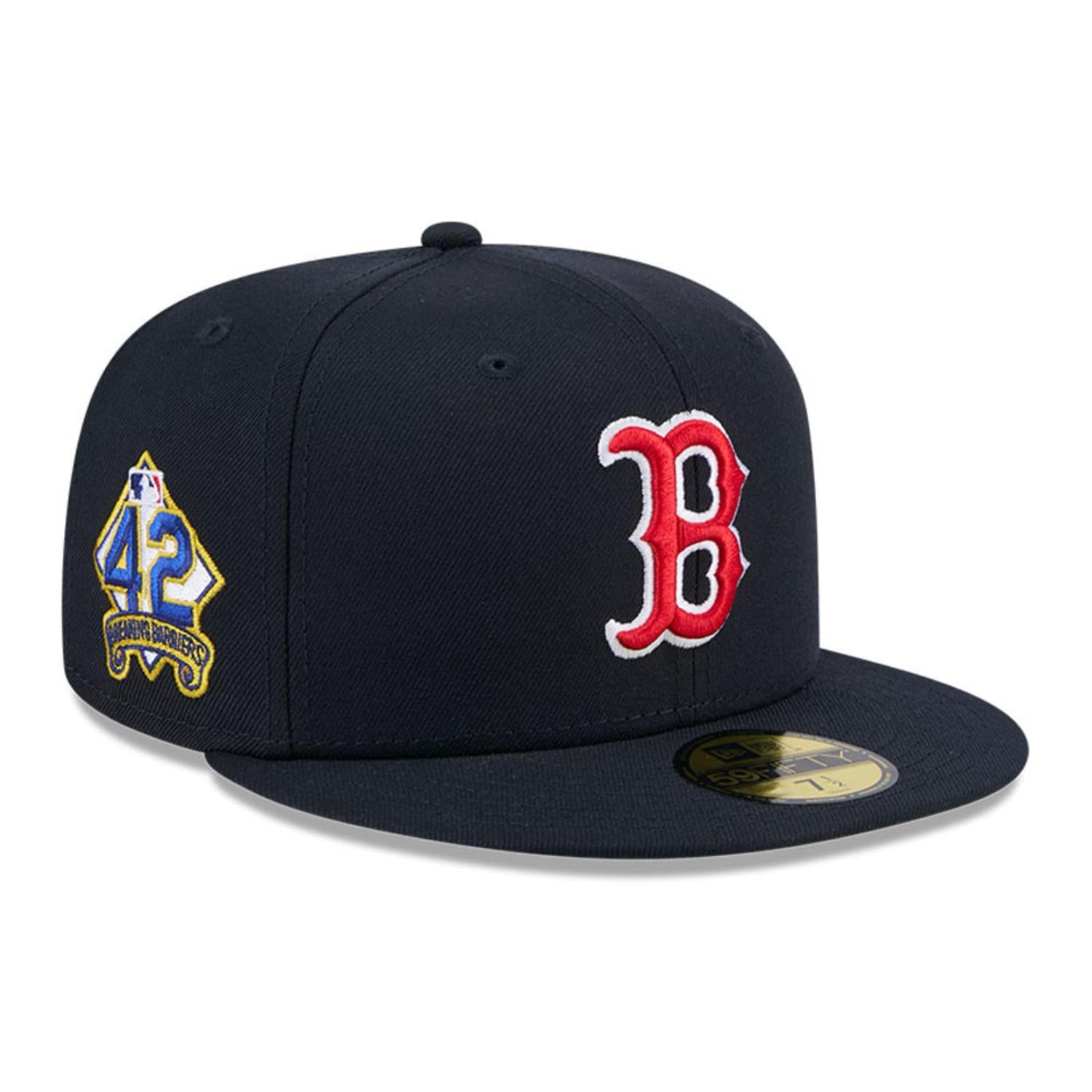 Boston Red Sox 2025 Jackie Robinson Day New Era 59FIFTY Fitted MLB Cap Navy - STADIUMDREAMS