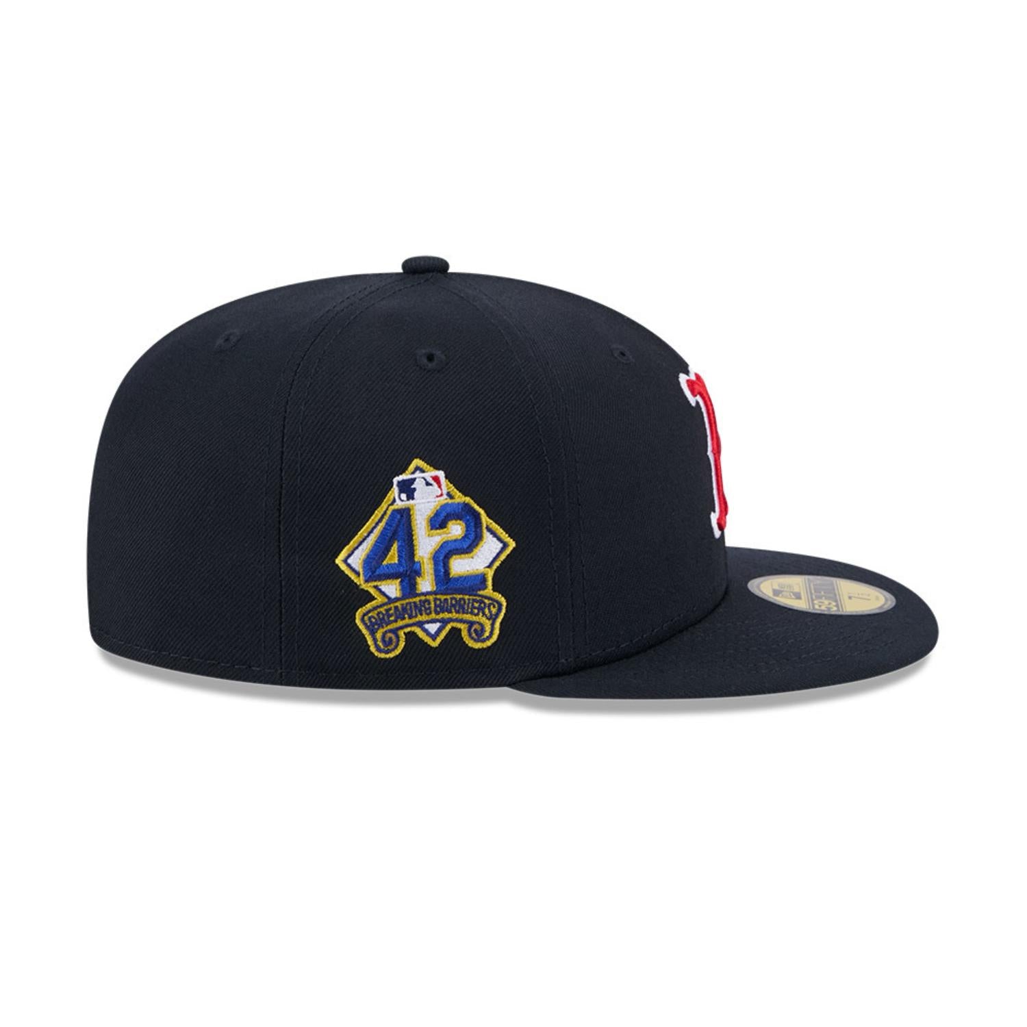 Boston Red Sox 2025 Jackie Robinson Day New Era 59FIFTY Fitted MLB Cap Navy - STADIUMDREAMS