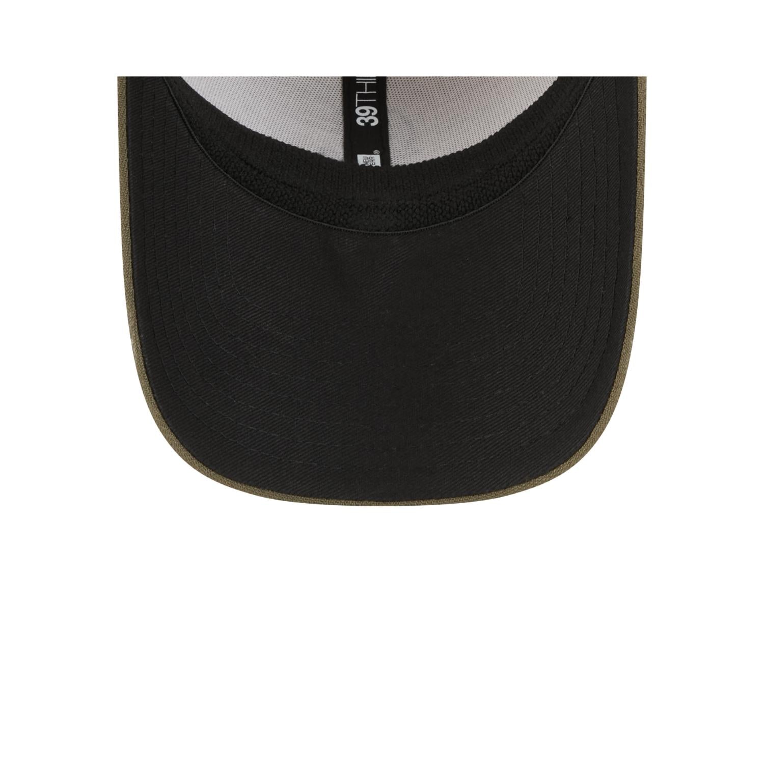 Seattle Mariners 2025 MLB Armed Forces New Era 39THIRTY Flex Cap Beige - STADIUMDREAMS