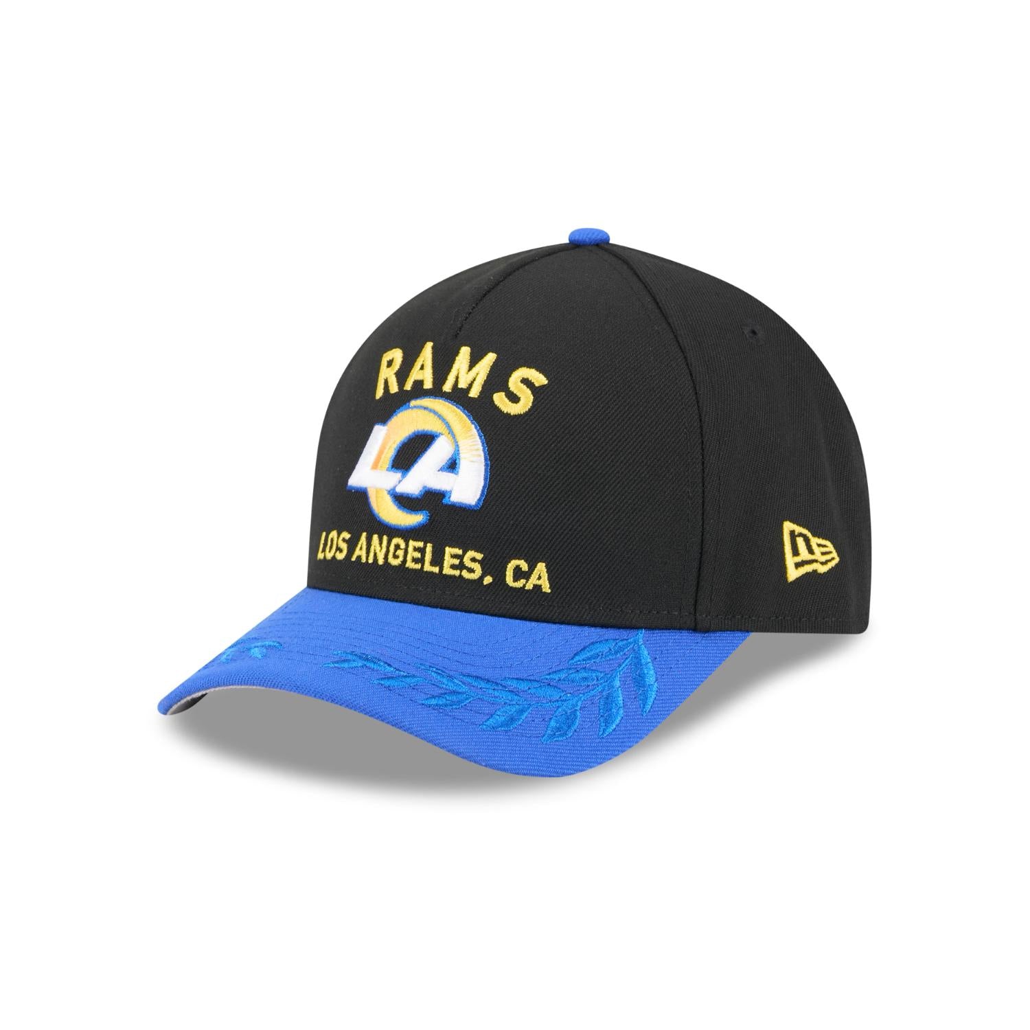 Los Angeles Rams 2025 NFL Draft 9FORTY M-Crown A-Frame Snapback Cap Schwarz - STADIUMDREAMS