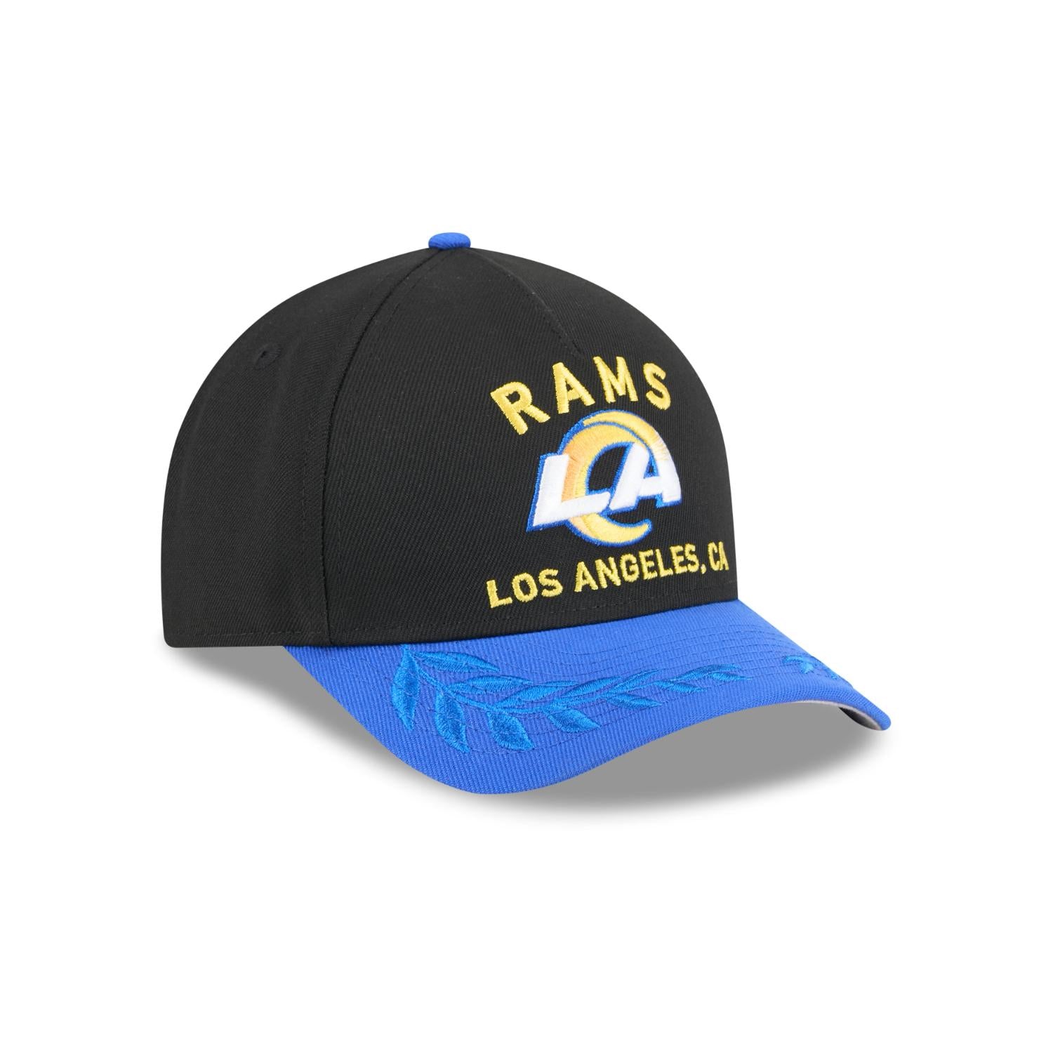 Los Angeles Rams 2025 NFL Draft 9FORTY M-Crown A-Frame Snapback Cap Schwarz - STADIUMDREAMS