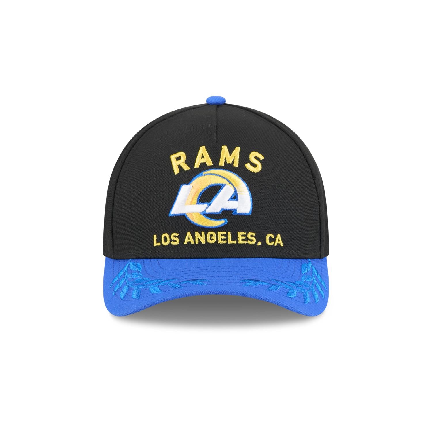 Los Angeles Rams 2025 NFL Draft 9FORTY M-Crown A-Frame Snapback Cap Schwarz - STADIUMDREAMS