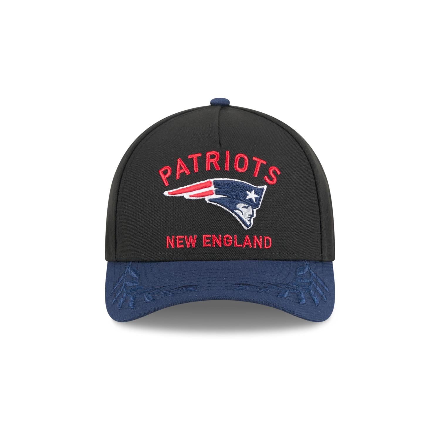 New England Patriots 2025 NFL Draft 9FORTY M-Crown A-Frame Snapback Cap Schwarz - STADIUMDREAMS