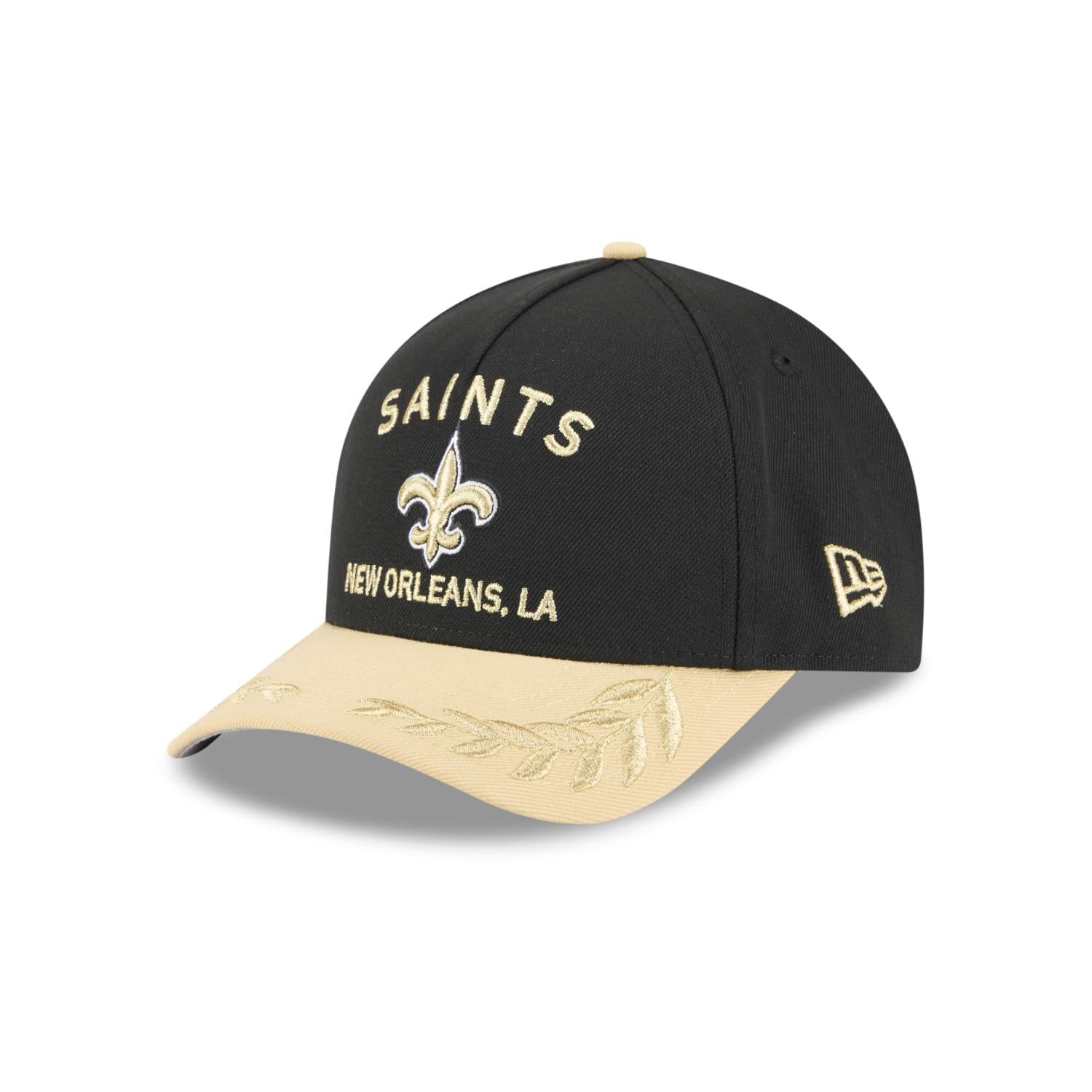 New Orleans Saints 2025 NFL Draft 9FORTY M-Crown A-Frame Snapback Cap Schwarz - STADIUMDREAMS