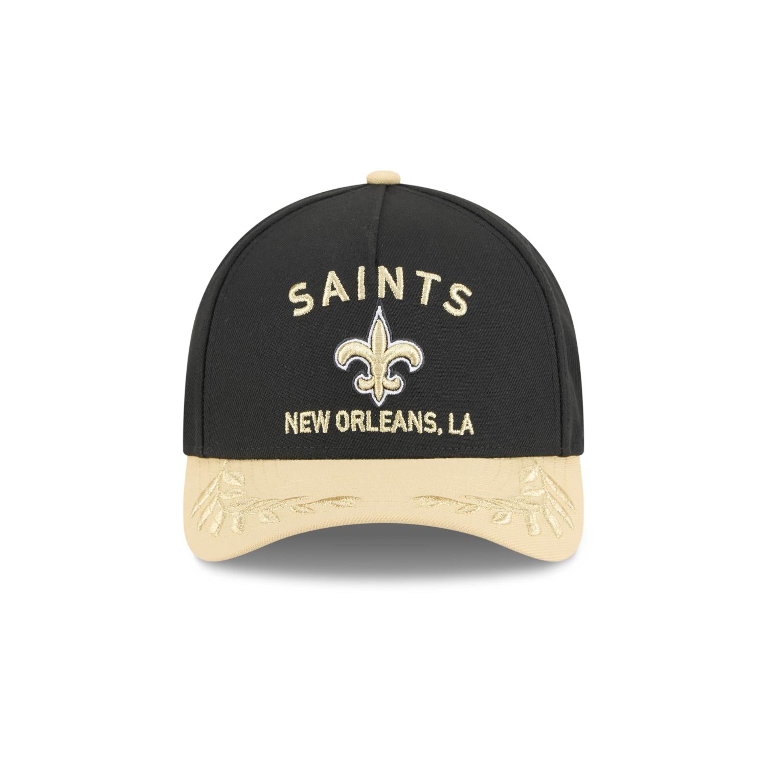New Orleans Saints 2025 NFL Draft 9FORTY M-Crown A-Frame Snapback Cap Schwarz - STADIUMDREAMS