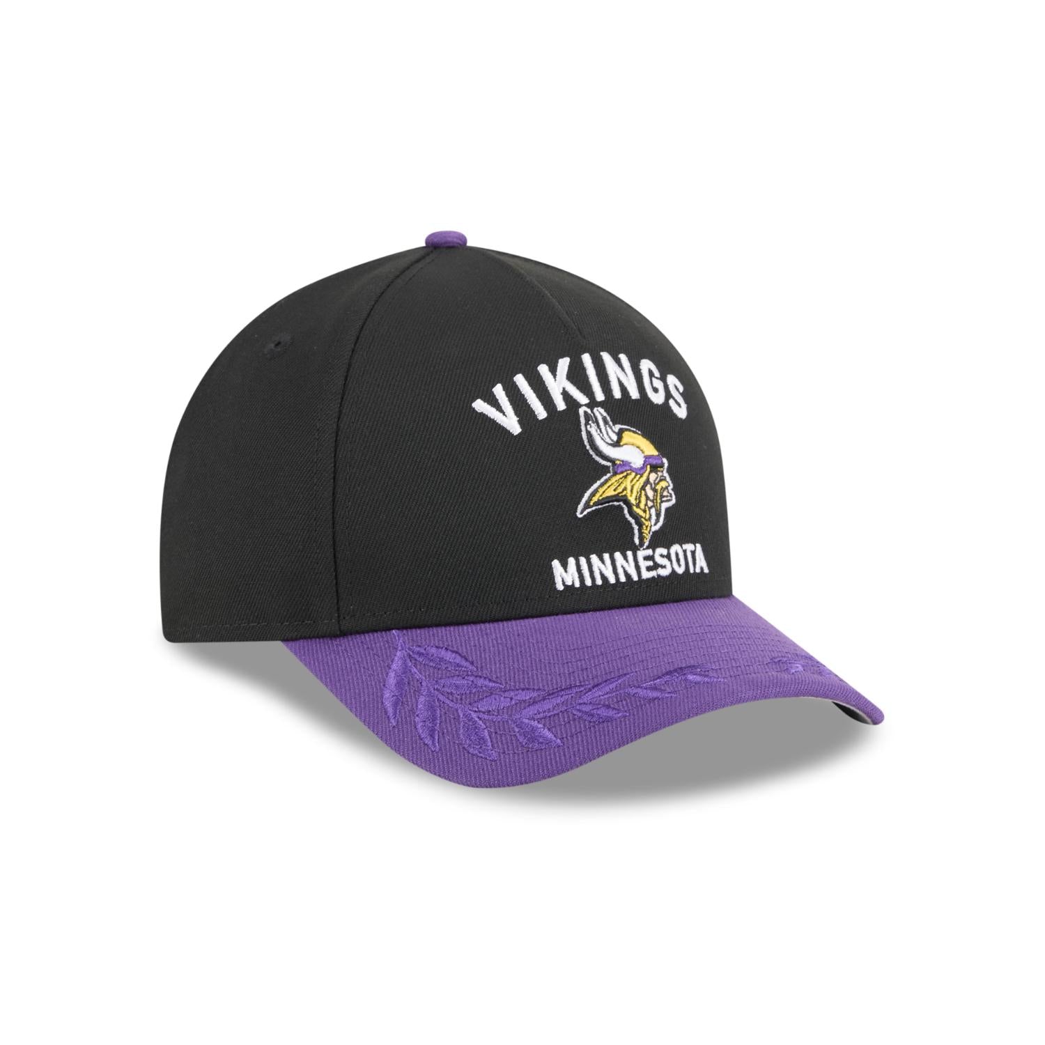 Minnesota Vikings 2025 NFL Draft 9FORTY M-Crown A-Frame Snapback Cap Schwarz - STADIUMDREAMS