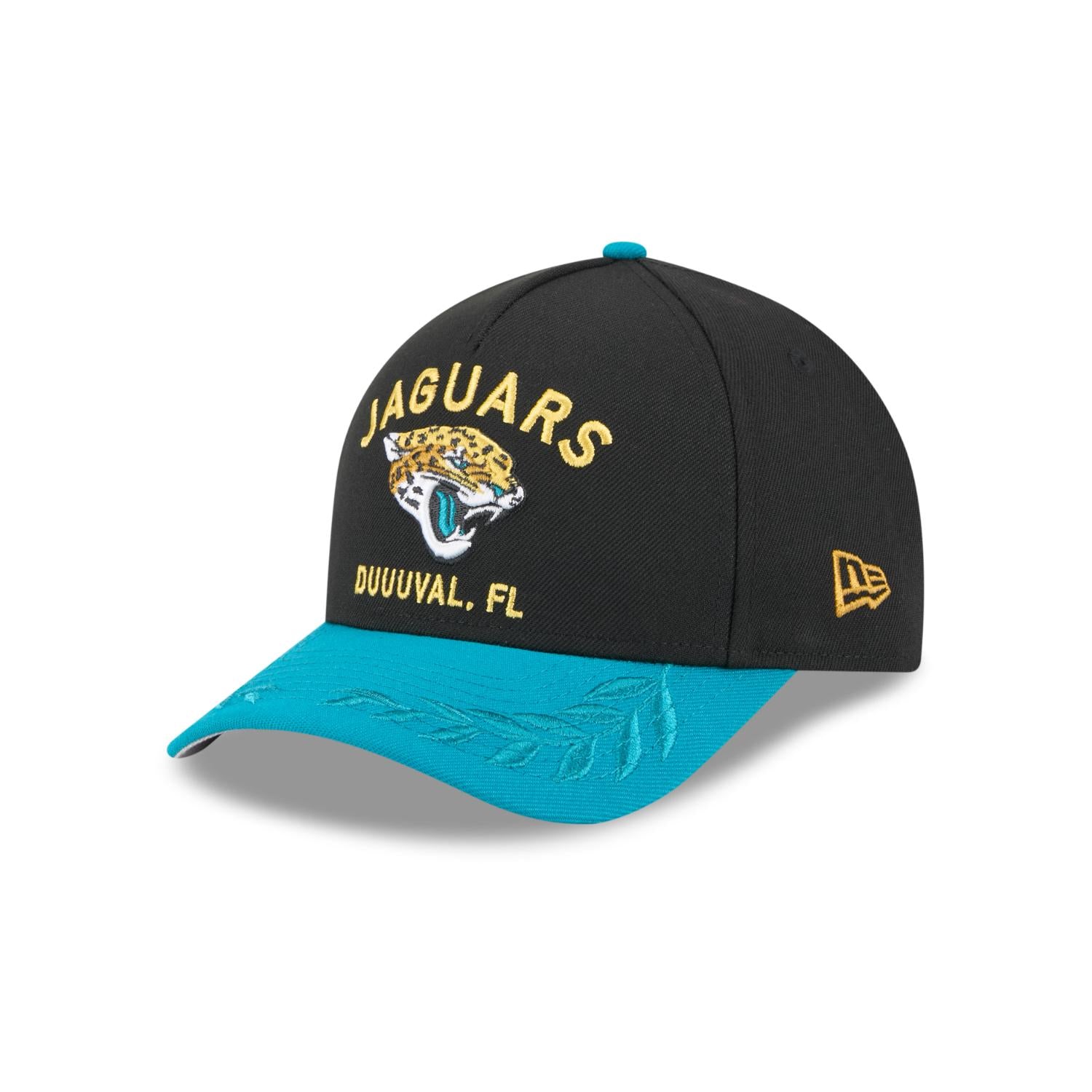 Jacksonville Jaguars 2025 NFL Draft 9FORTY M-Crown A-Frame Snapback Cap Schwarz - STADIUMDREAMS