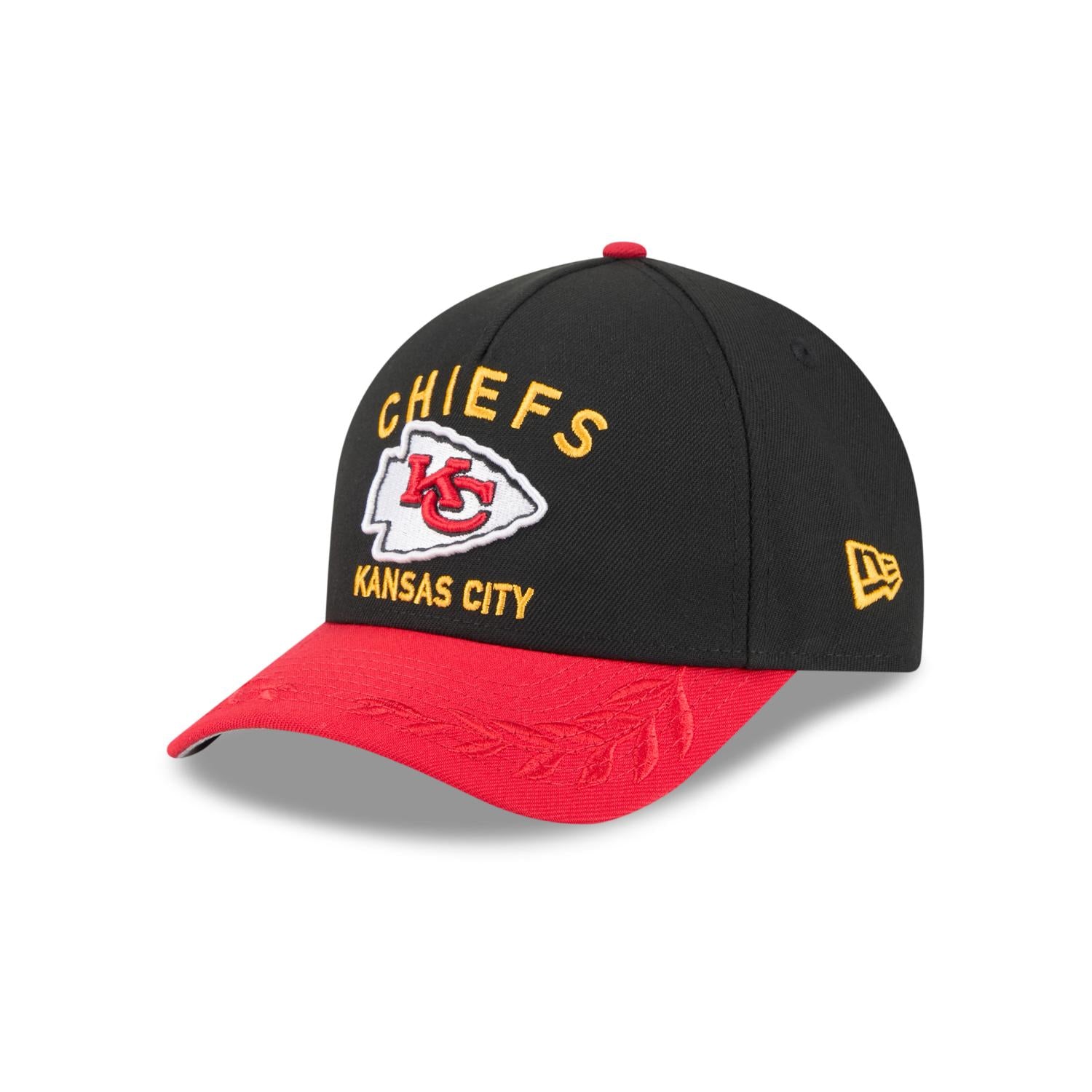 Kansas City Chiefs 2025 NFL Draft 9FORTY M-Crown A-Frame Snapback Cap Schwarz - STADIUMDREAMS