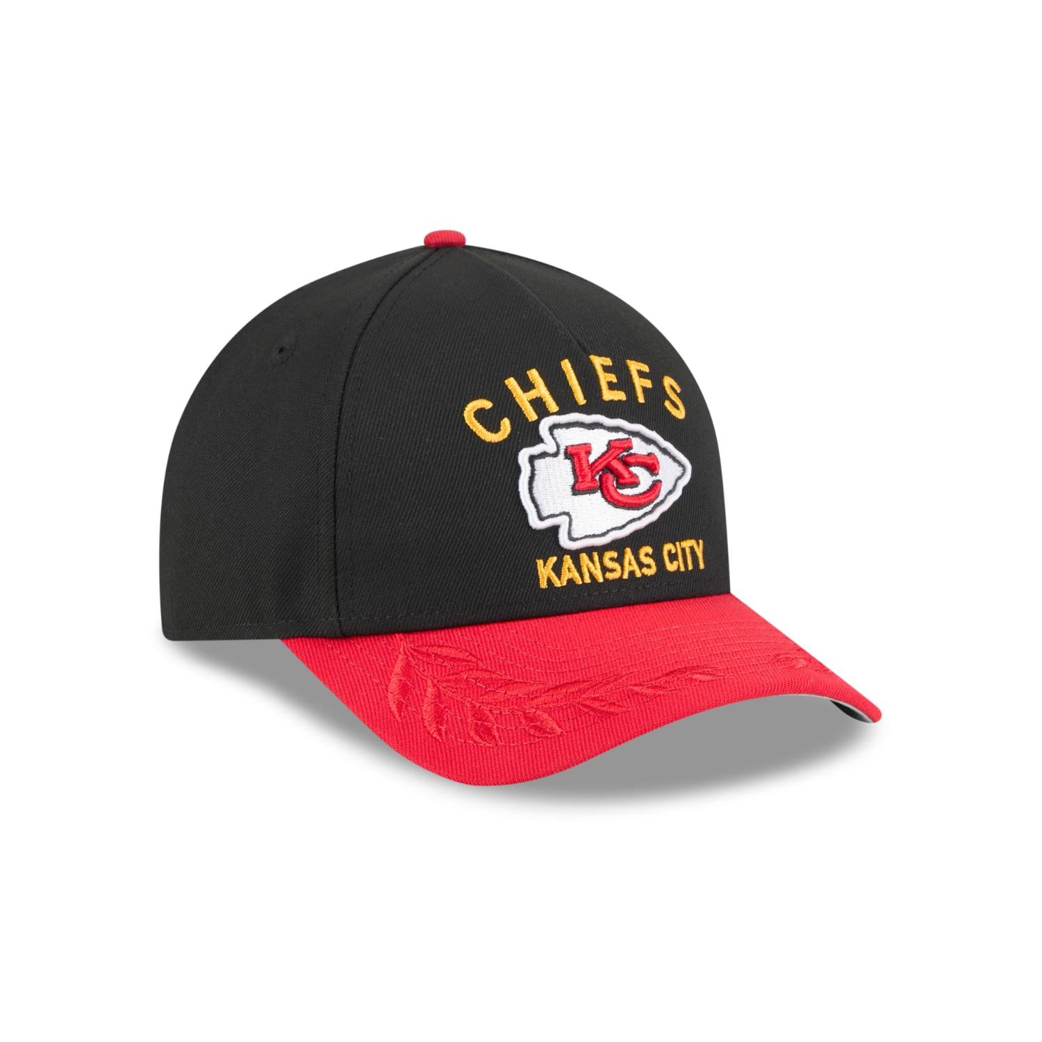 Kansas City Chiefs 2025 NFL Draft 9FORTY M-Crown A-Frame Snapback Cap Schwarz - STADIUMDREAMS
