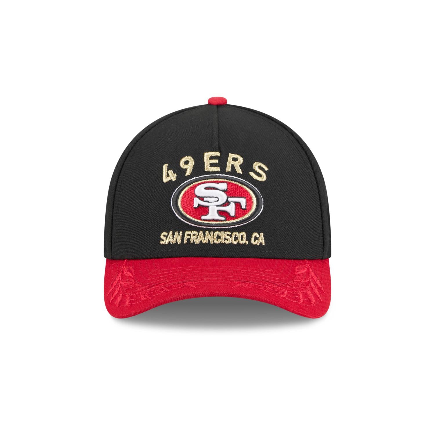 San Francisco 49ers 2025 NFL Draft 9FORTY M-Crown A-Frame Snapback Cap Schwarz - STADIUMDREAMS