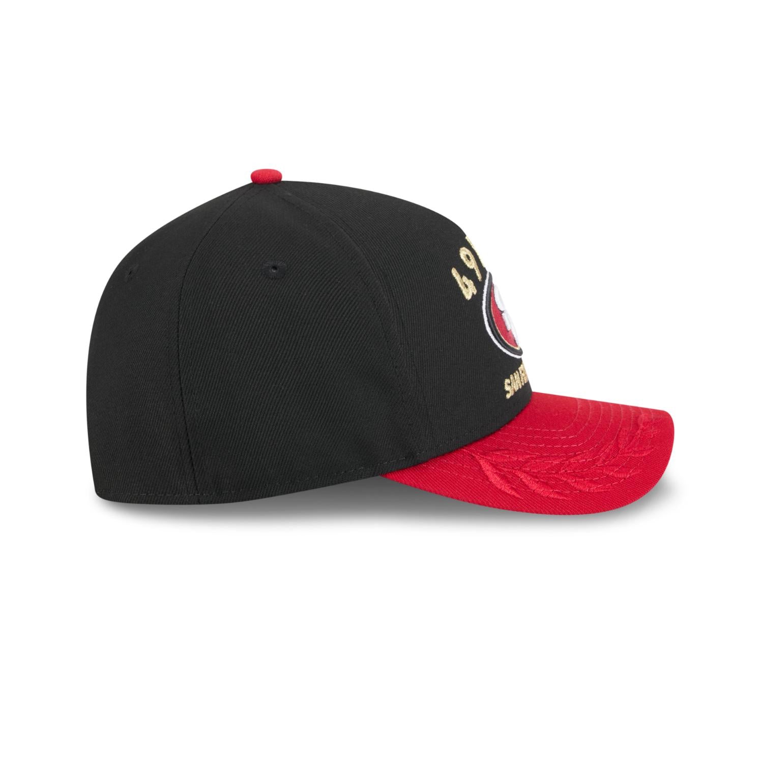 San Francisco 49ers 2025 NFL Draft 9FORTY M-Crown A-Frame Snapback Cap Schwarz - STADIUMDREAMS