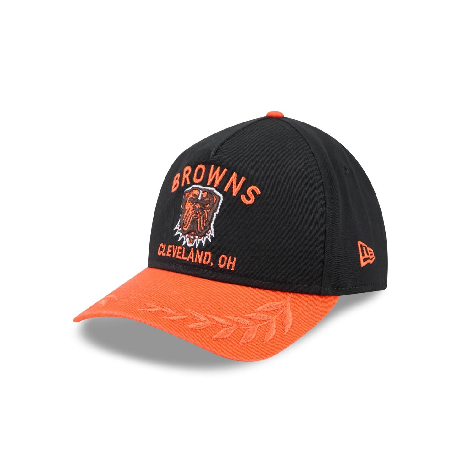 Cleveland Browns 2025 NFL Draft 9TWENTY A-Frame verstellbare Cap Schwarz - STADIUMDREAMS