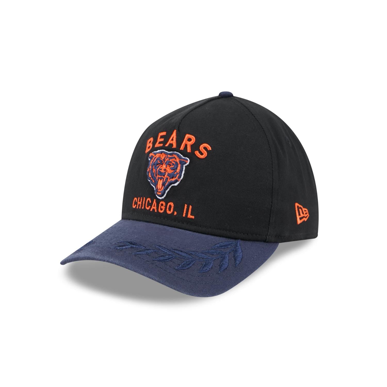 Chicago Bears 2025 NFL Draft 9TWENTY A-Frame verstellbare Cap Schwarz - STADIUMDREAMS