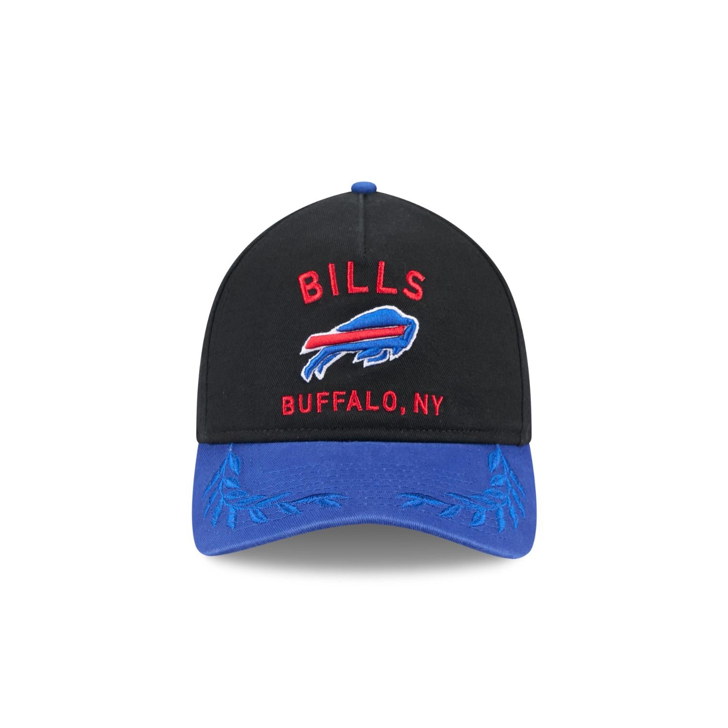 Buffalo Bills 2025 NFL Draft 9TWENTY A-Frame verstellbare Cap Schwarz - STADIUMDREAMS