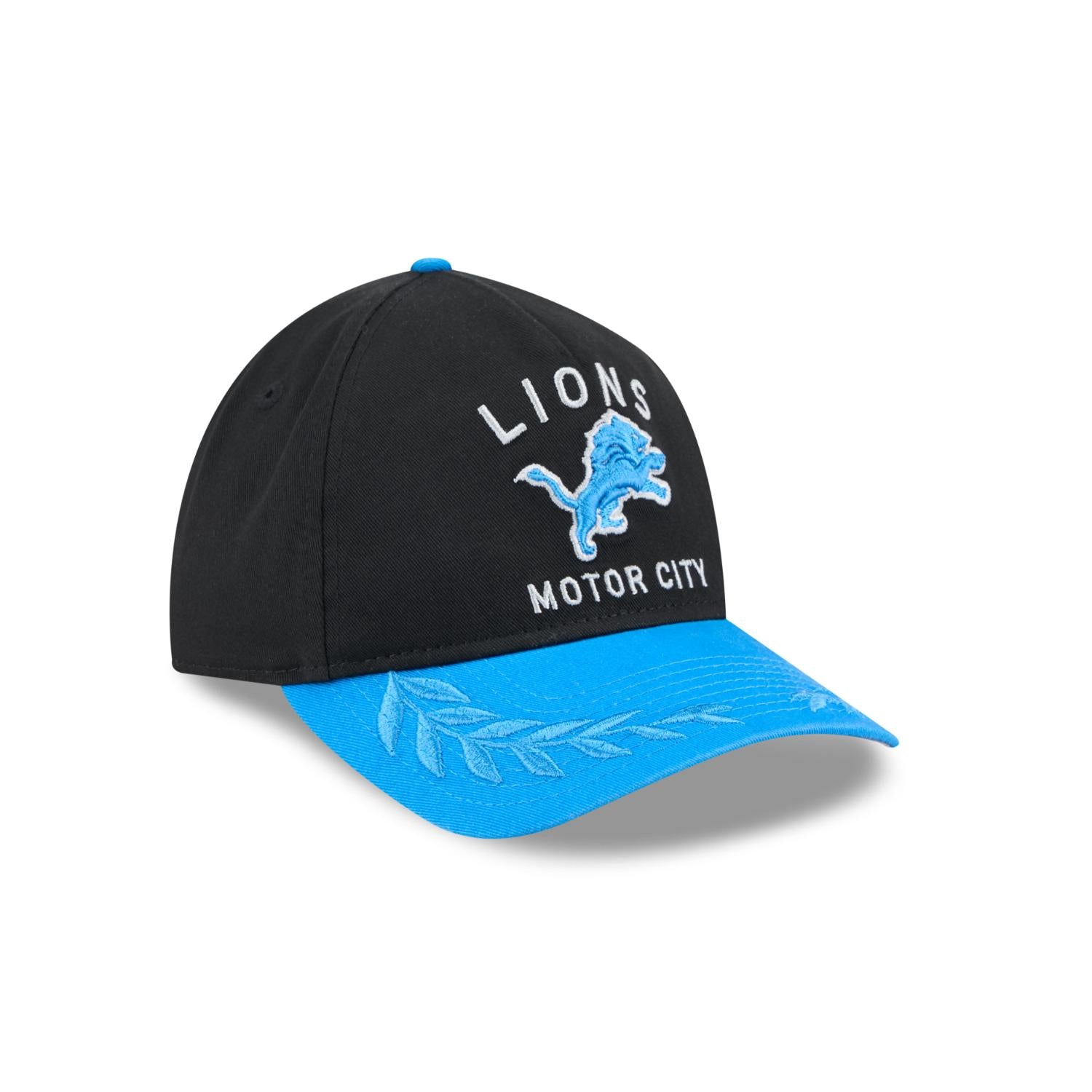 Detroit Lions 2025 NFL Draft 9TWENTY A-Frame verstellbare Cap Schwarz - STADIUMDREAMS