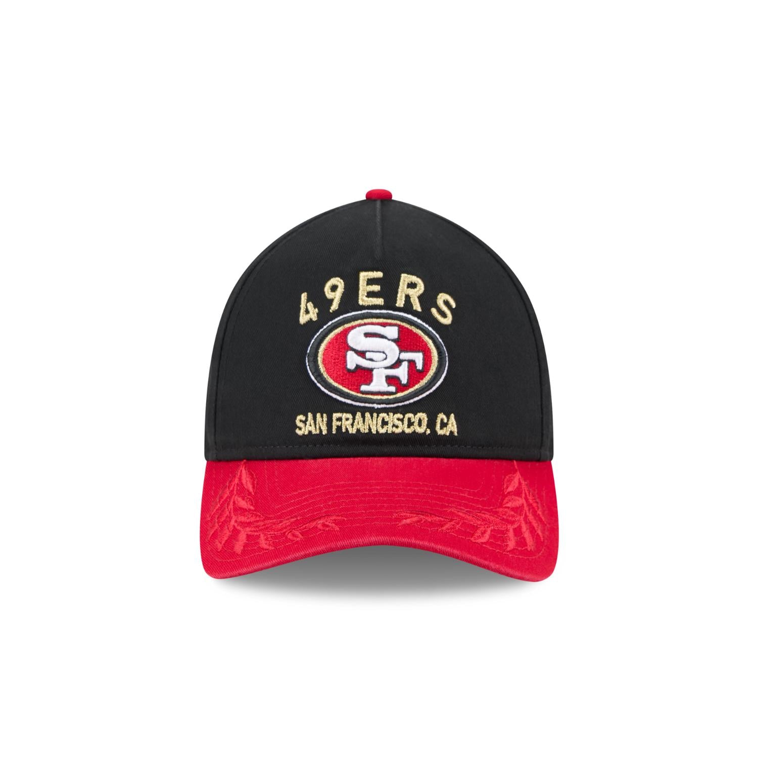 San Francisco 49ers 2025 NFL Draft 9TWENTY A-Frame verstellbare Cap Schwarz - STADIUMDREAMS