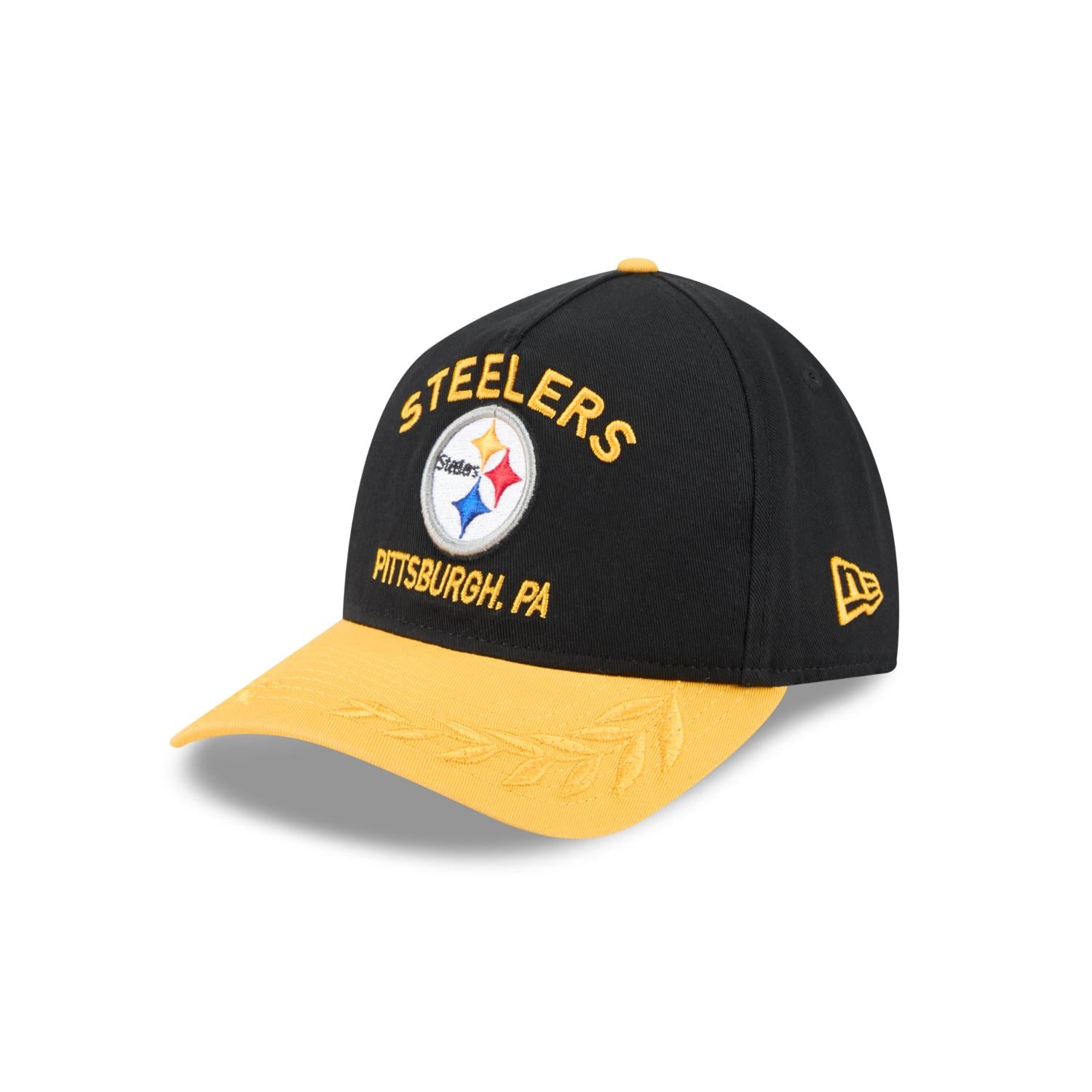 Pittsburgh Steelers 2025 NFL Draft 9TWENTY A-Frame verstellbare Cap Schwarz - STADIUMDREAMS