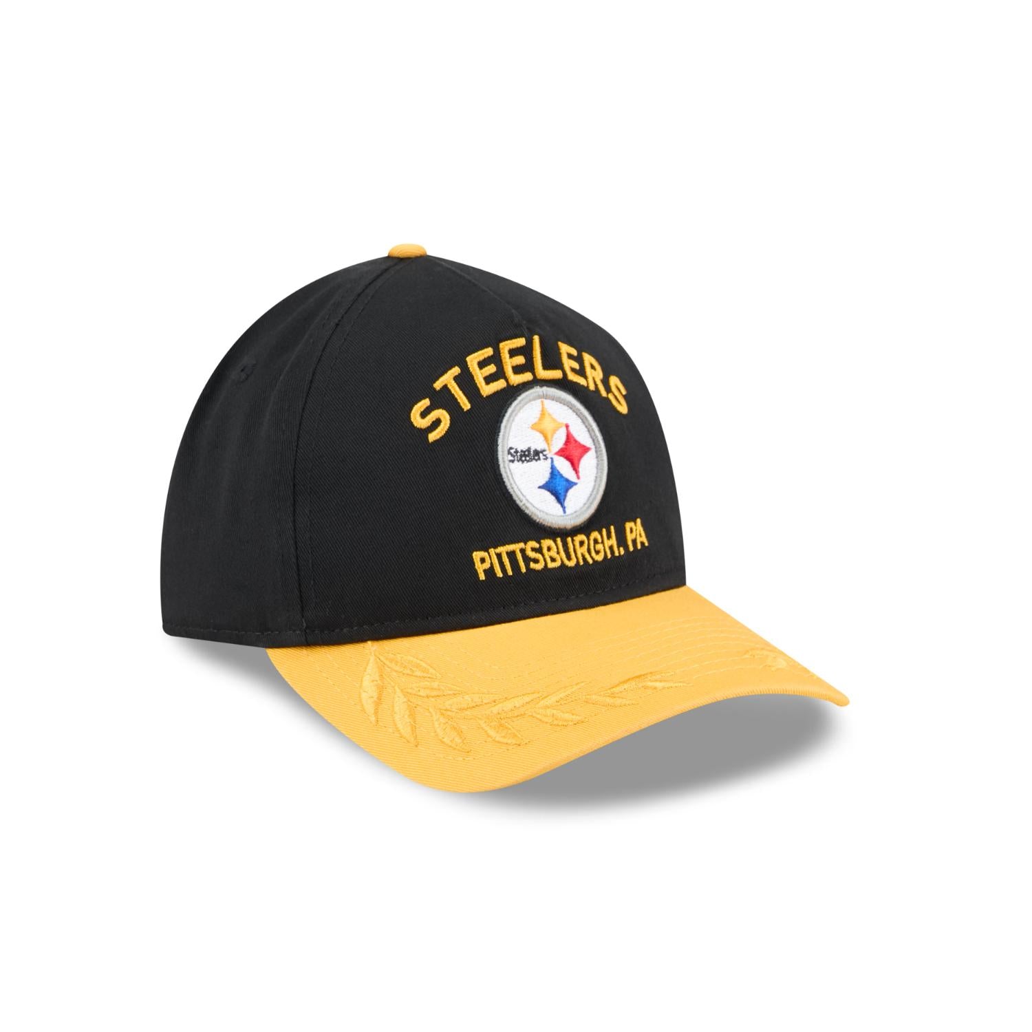 Pittsburgh Steelers 2025 NFL Draft 9TWENTY A-Frame verstellbare Cap Schwarz - STADIUMDREAMS