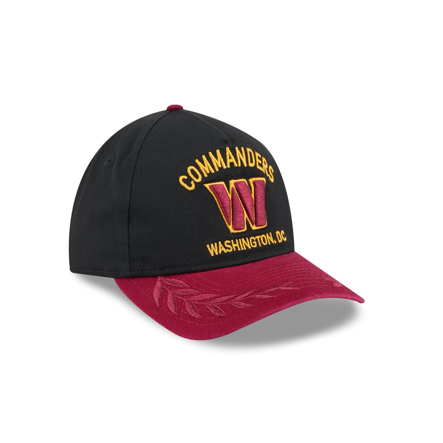 Washington Commanders 2025 NFL Draft 9TWENTY A-Frame verstellbare Cap Schwarz - STADIUMDREAMS