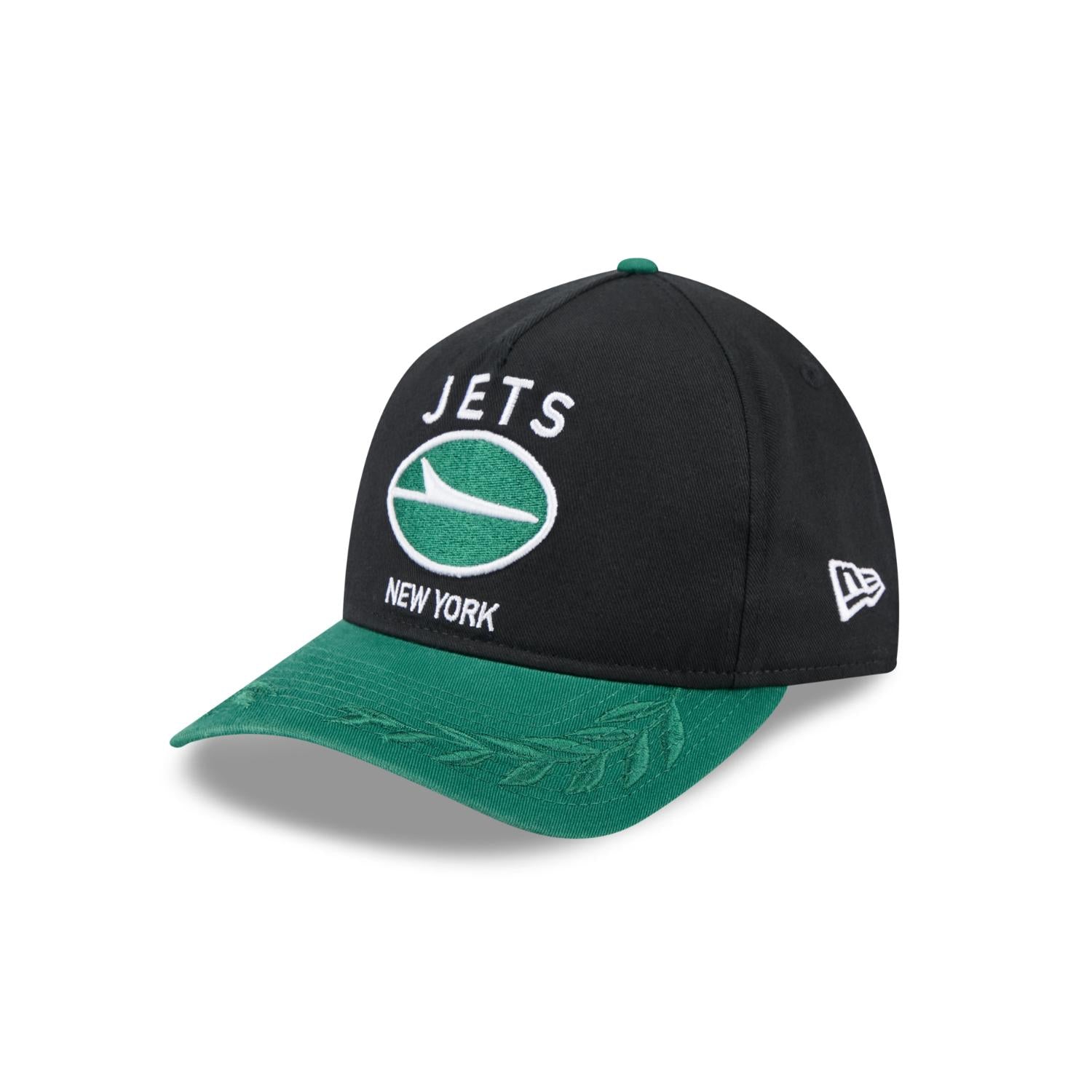 New York Jets 2025 NFL Draft 9TWENTY A-Frame verstellbare Cap Schwarz - STADIUMDREAMS