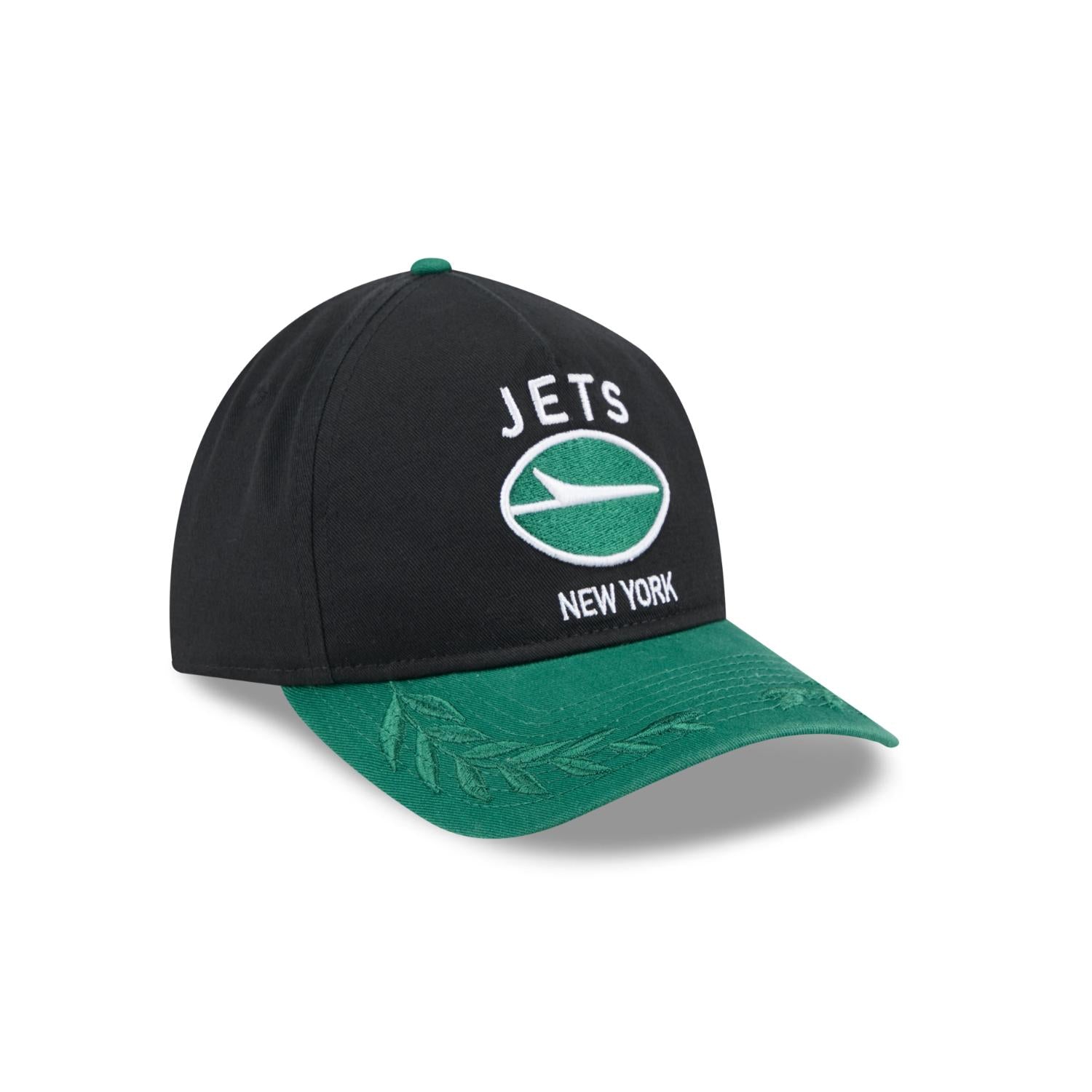 New York Jets 2025 NFL Draft 9TWENTY A-Frame verstellbare Cap Schwarz - STADIUMDREAMS