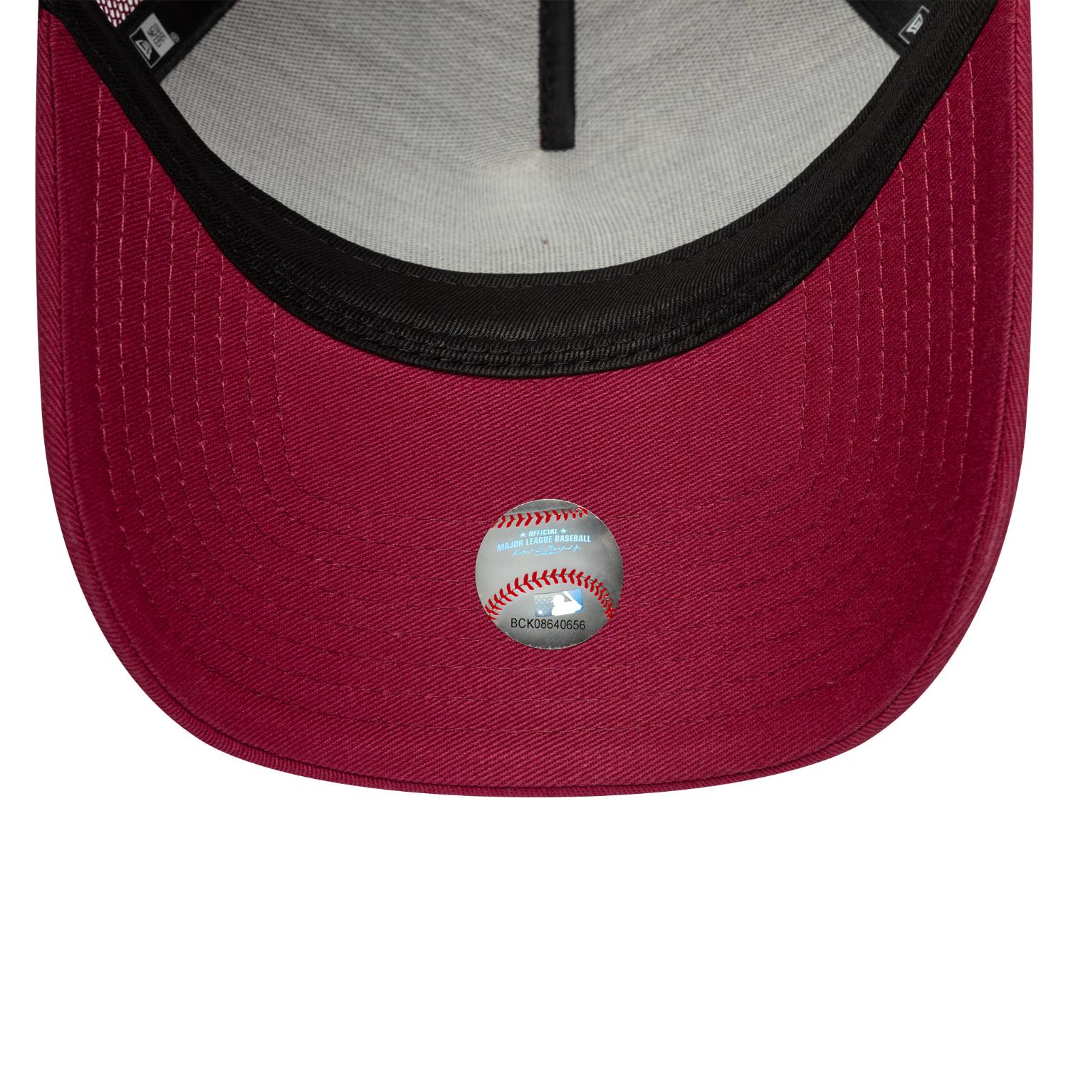 Los Angeles Dodgers New Era League Essential 9FORTY A-Frame Trucker MLB Cap Rot - STADIUMDREAMS