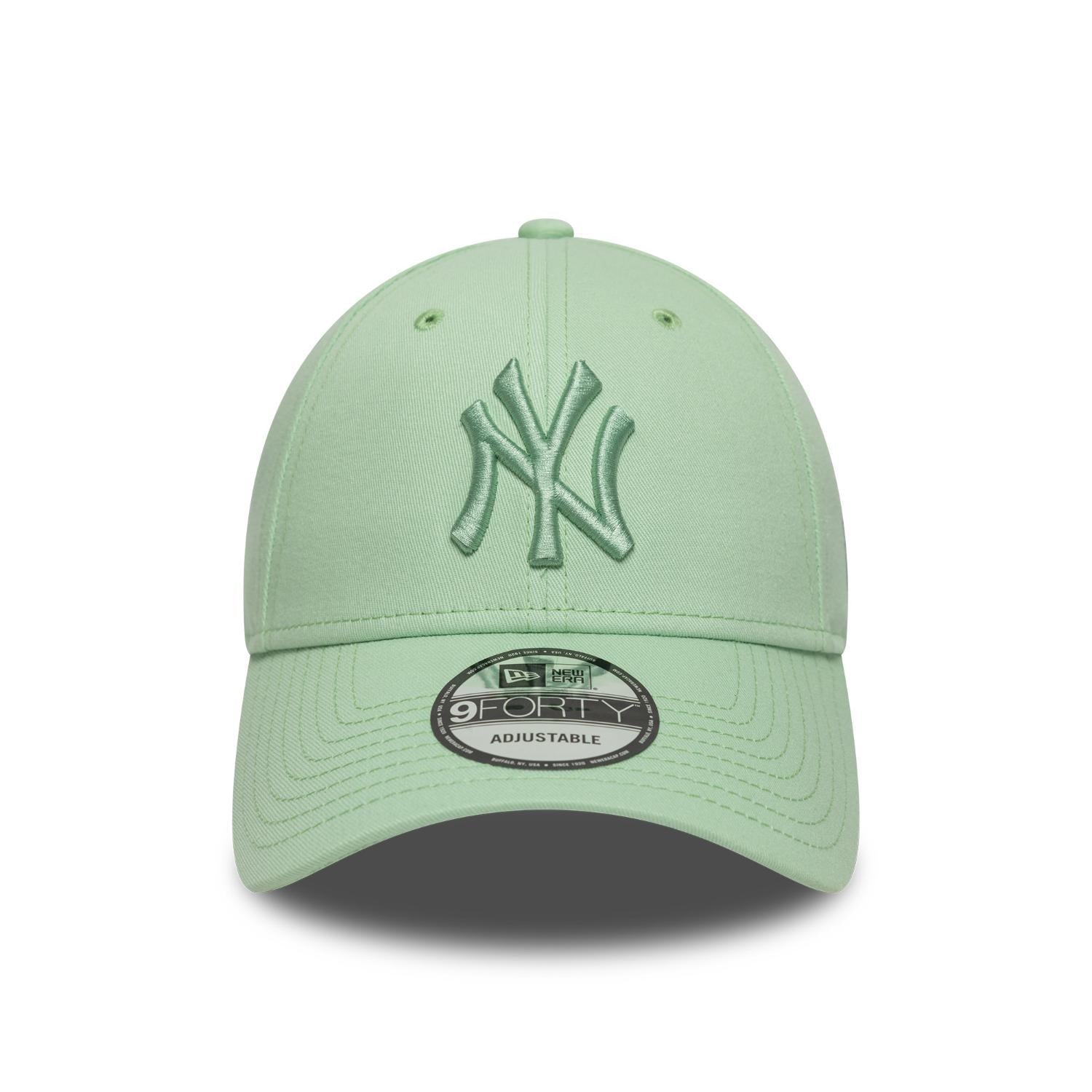 New York Yankees New Era League Essential 9FORTY Verstellbare MLB Cap Grün - STADIUMDREAMS