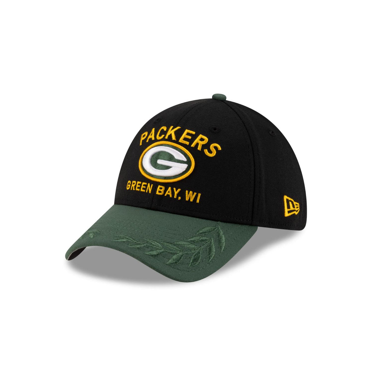 Green Bay Packers New Era 2025 NFL Draft 39THIRTY Cap Schwarz - STADIUMDREAMS