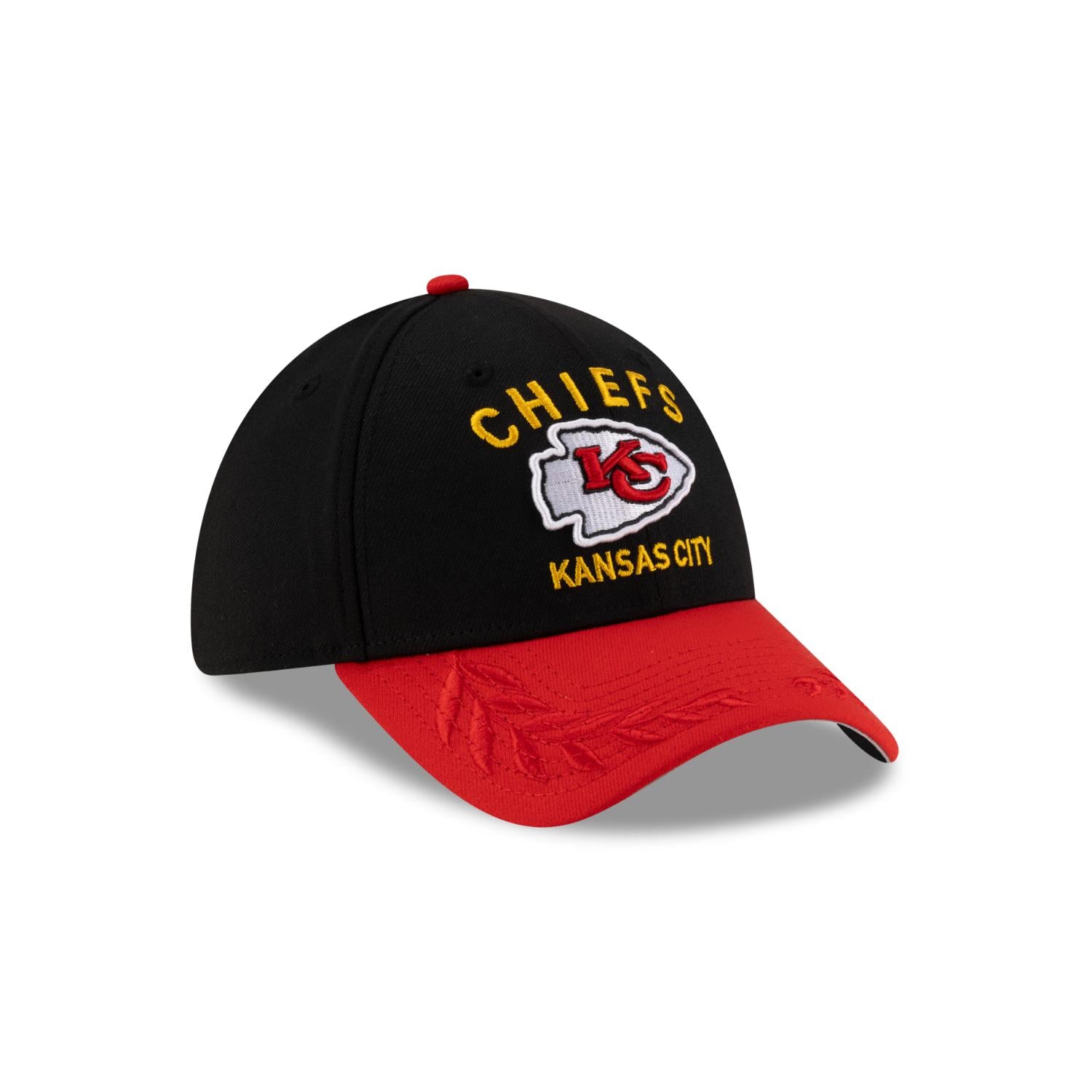 Kansas City Chiefs New Era 2025 NFL Draft 39THIRTY Cap Schwarz - STADIUMDREAMS