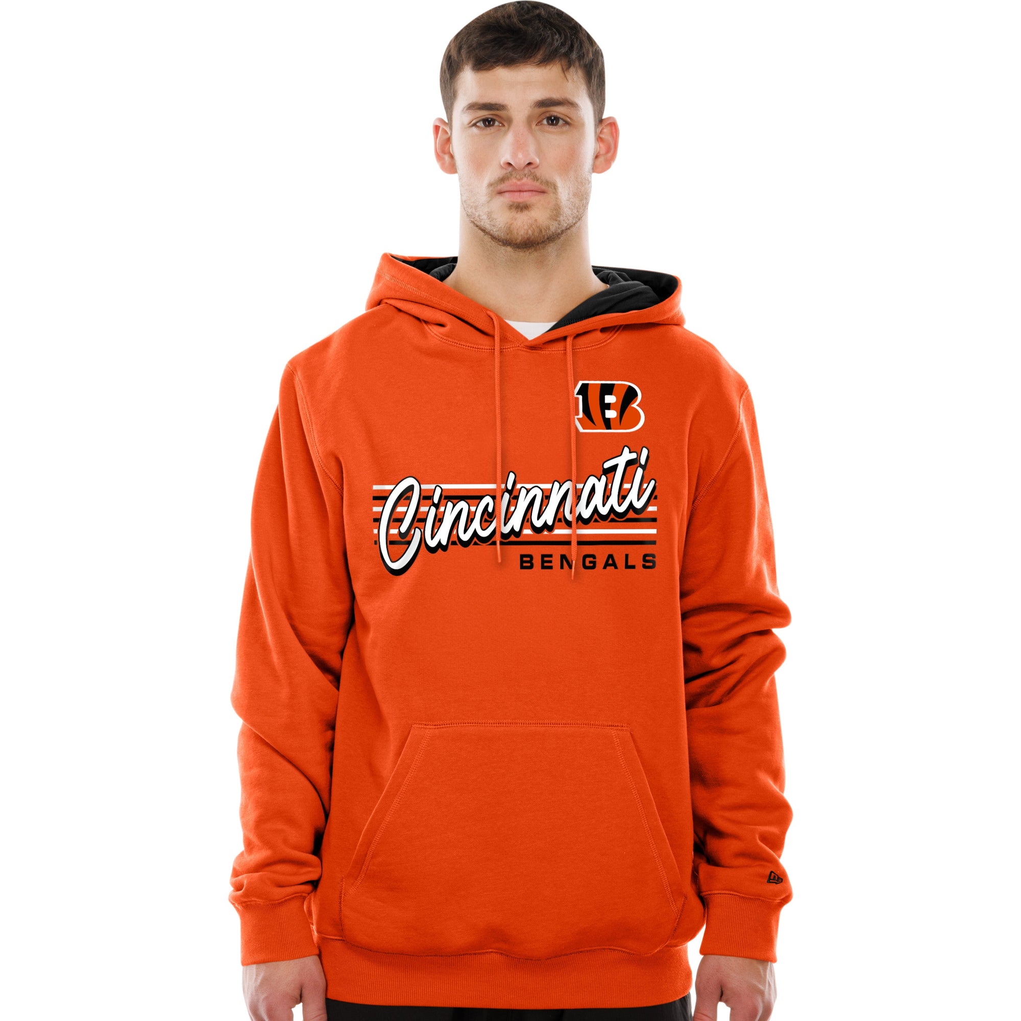 Cincinatti Bengals New Era USA EDITION Retro Scripted NFL Hoodie Orange