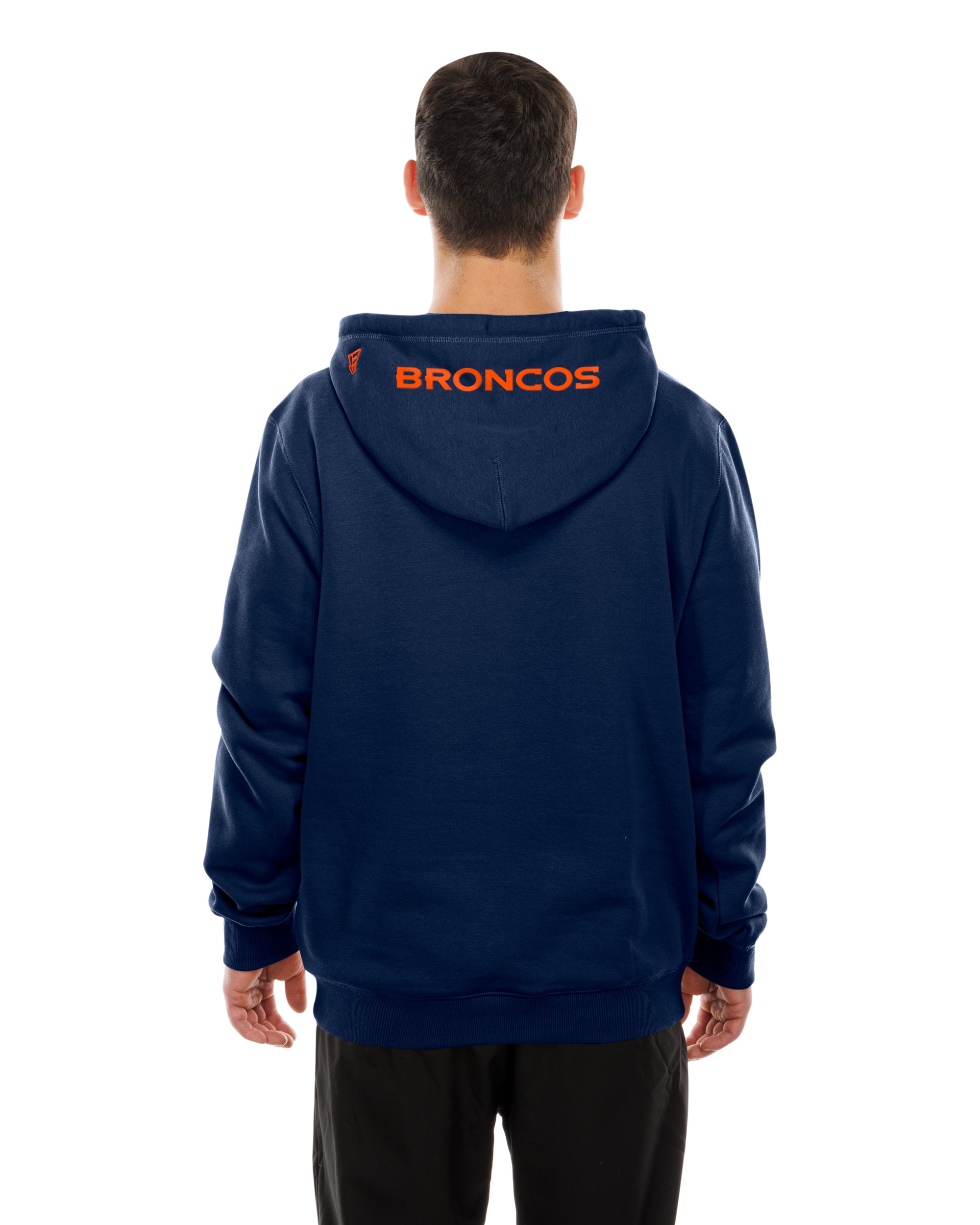 Denver Broncos New Era USA EDITION Retro Scripted NFL Hoodie Navy - STADIUMDREAMS