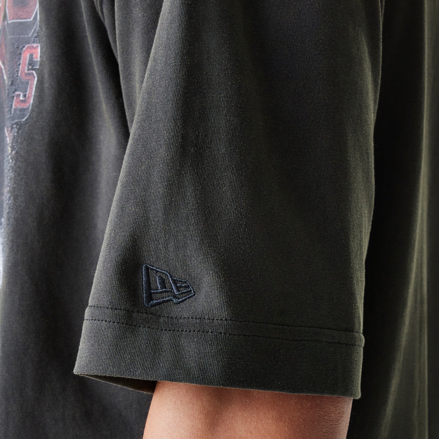 Chicago Bulls New Era Oversized Retro Print NBA T-Shirt Grau - STADIUMDREAMS