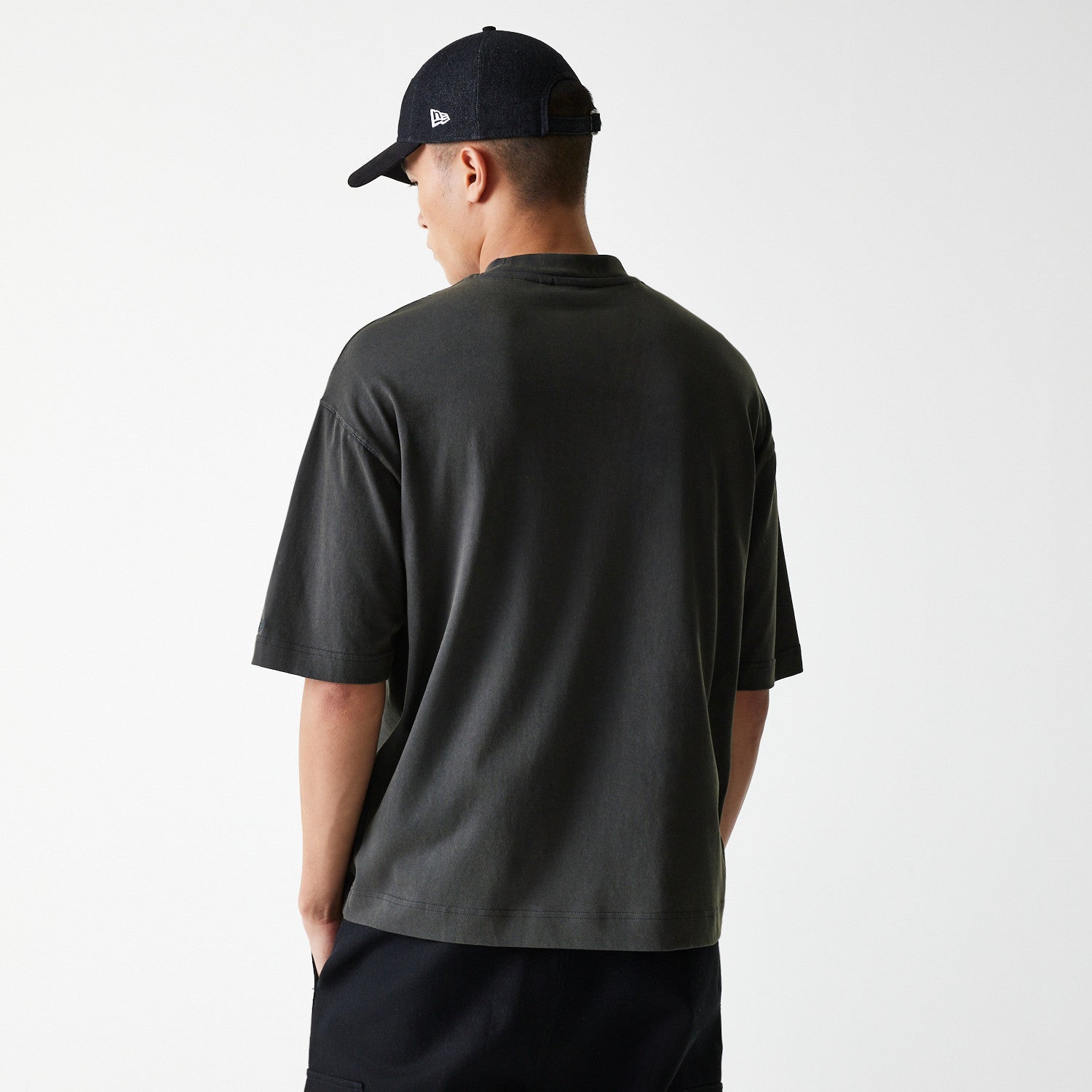 Chicago Bulls New Era Oversized Retro Print NBA T-Shirt Grau - STADIUMDREAMS