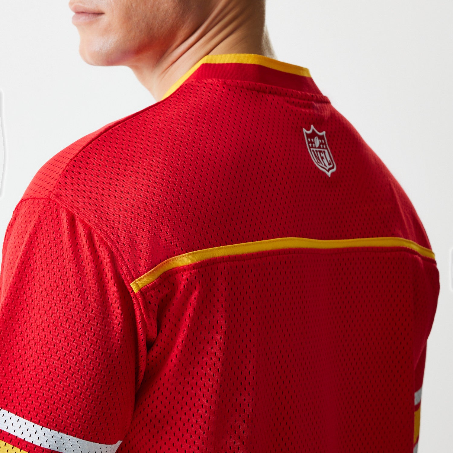 Kansas City Chiefs New Era Stitched Panel Mesh NFL Jersey Red