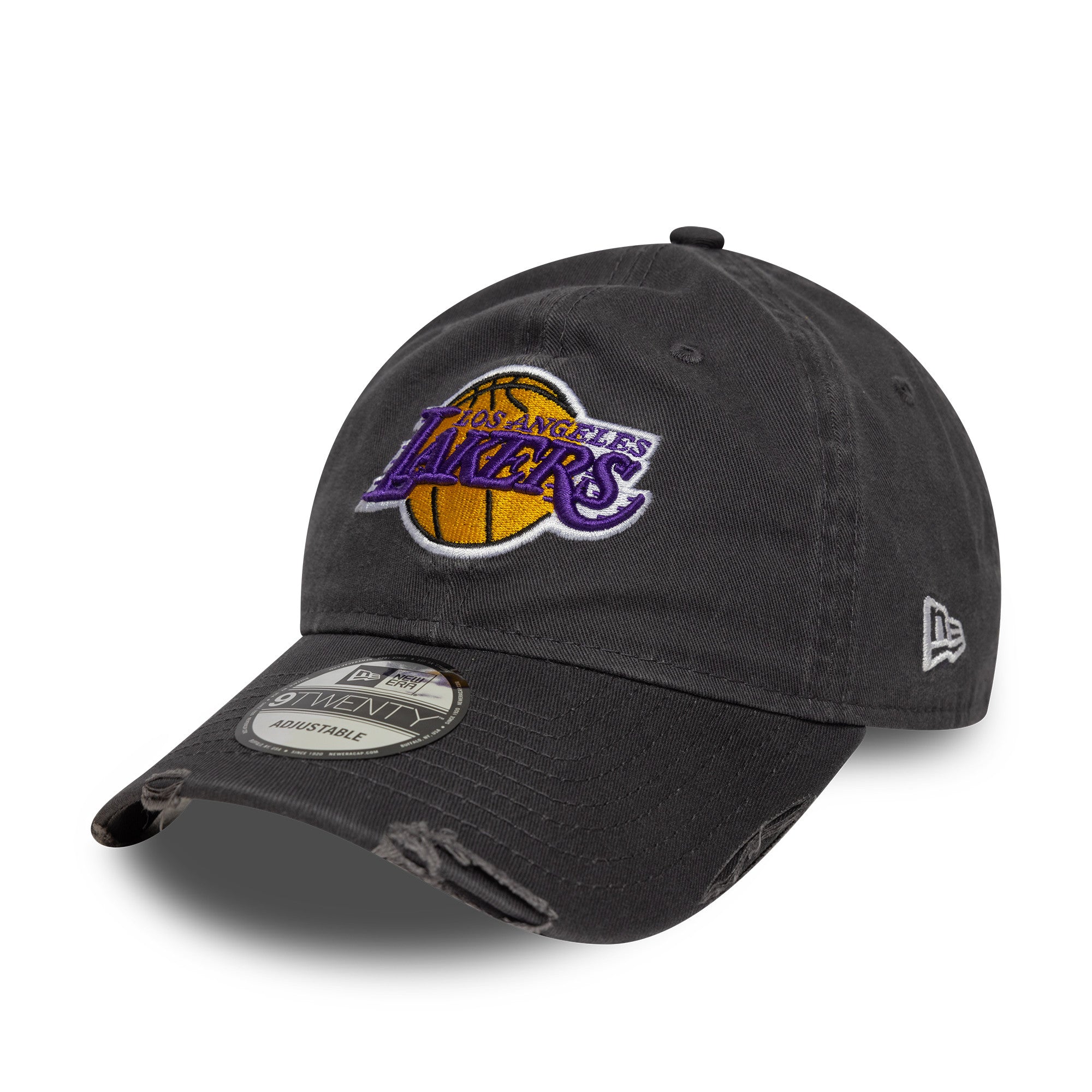 Los Angeles Lakers Washed Distress Style New Era 9TWENTY NBA Cap Grau - STADIUMDREAMS
