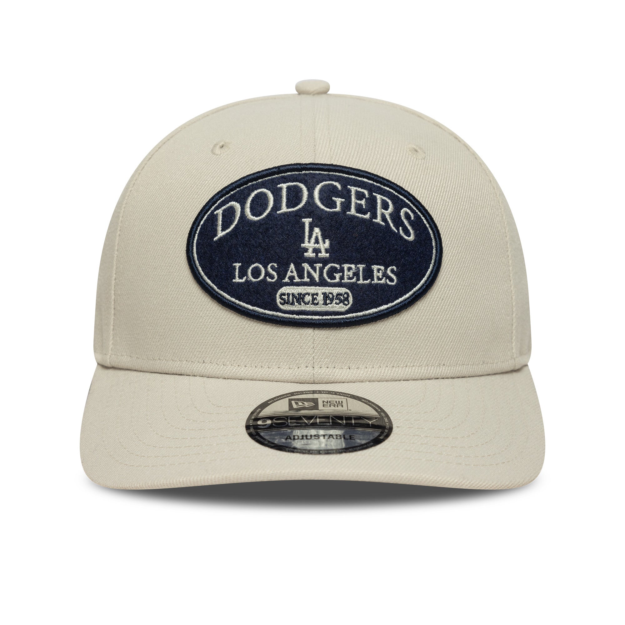 Los Angeles Dodgers Frontpatch New Era 9SEVENTY MLB Cap Beige - STADIUMDREAMS