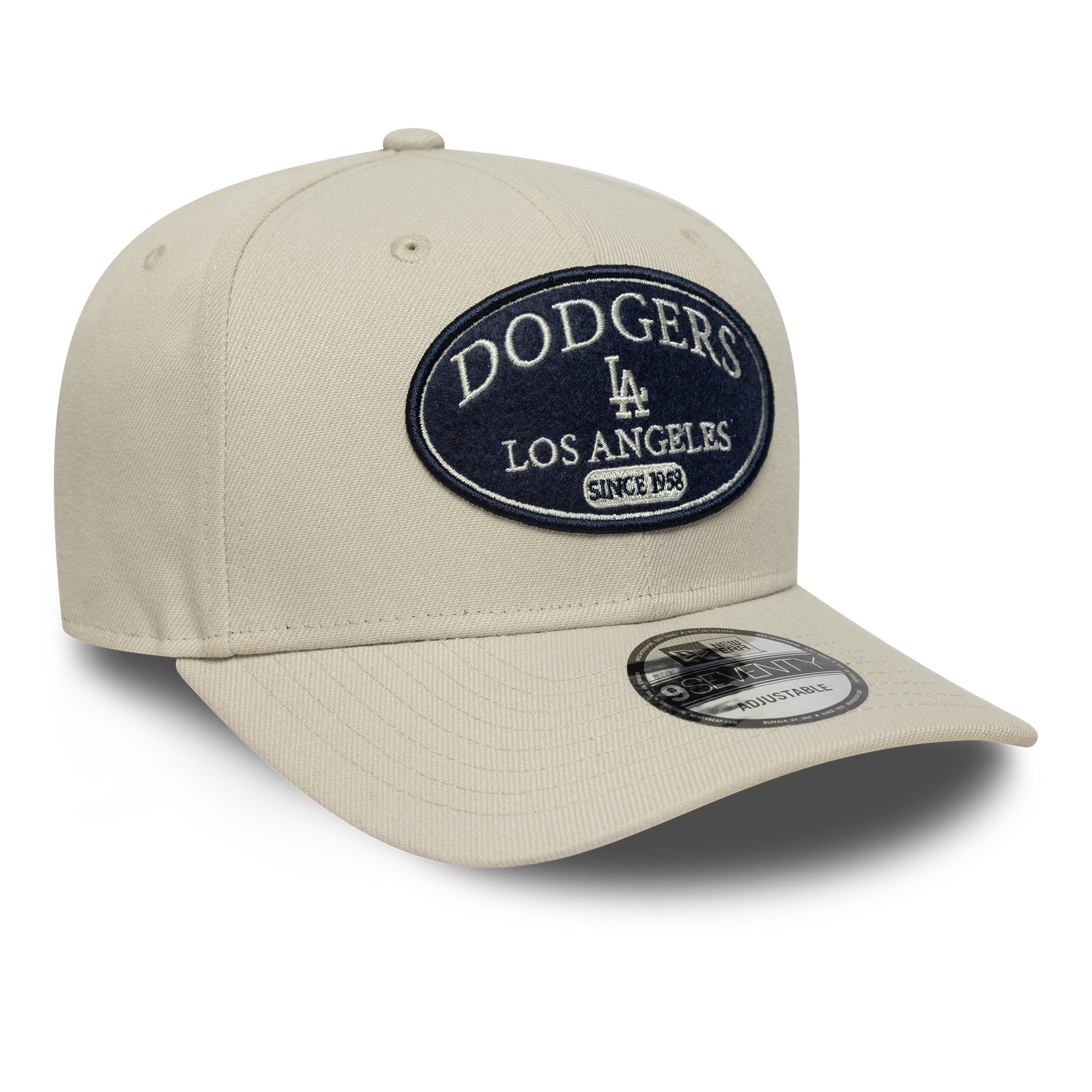 Los Angeles Dodgers Frontpatch New Era 9SEVENTY MLB Cap Beige - STADIUMDREAMS